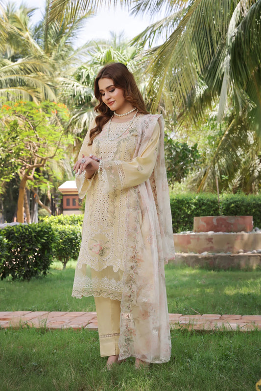 Bana Dora Embroidered Lawn 3PC