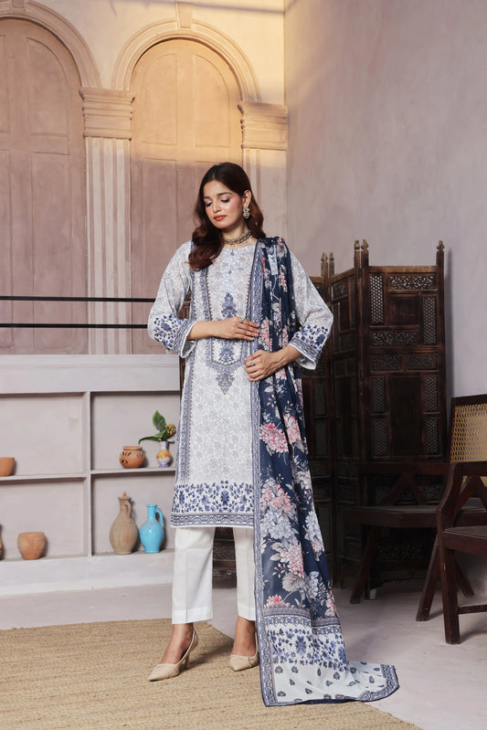 Olina By DressLine Printed Lawn 3PC