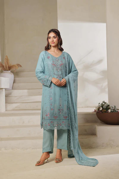 Chiffone Embroidered 3PC