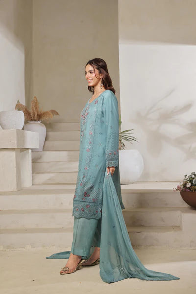 Chiffone Embroidered 3PC
