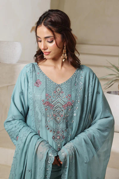 Chiffone Embroidered 3PC