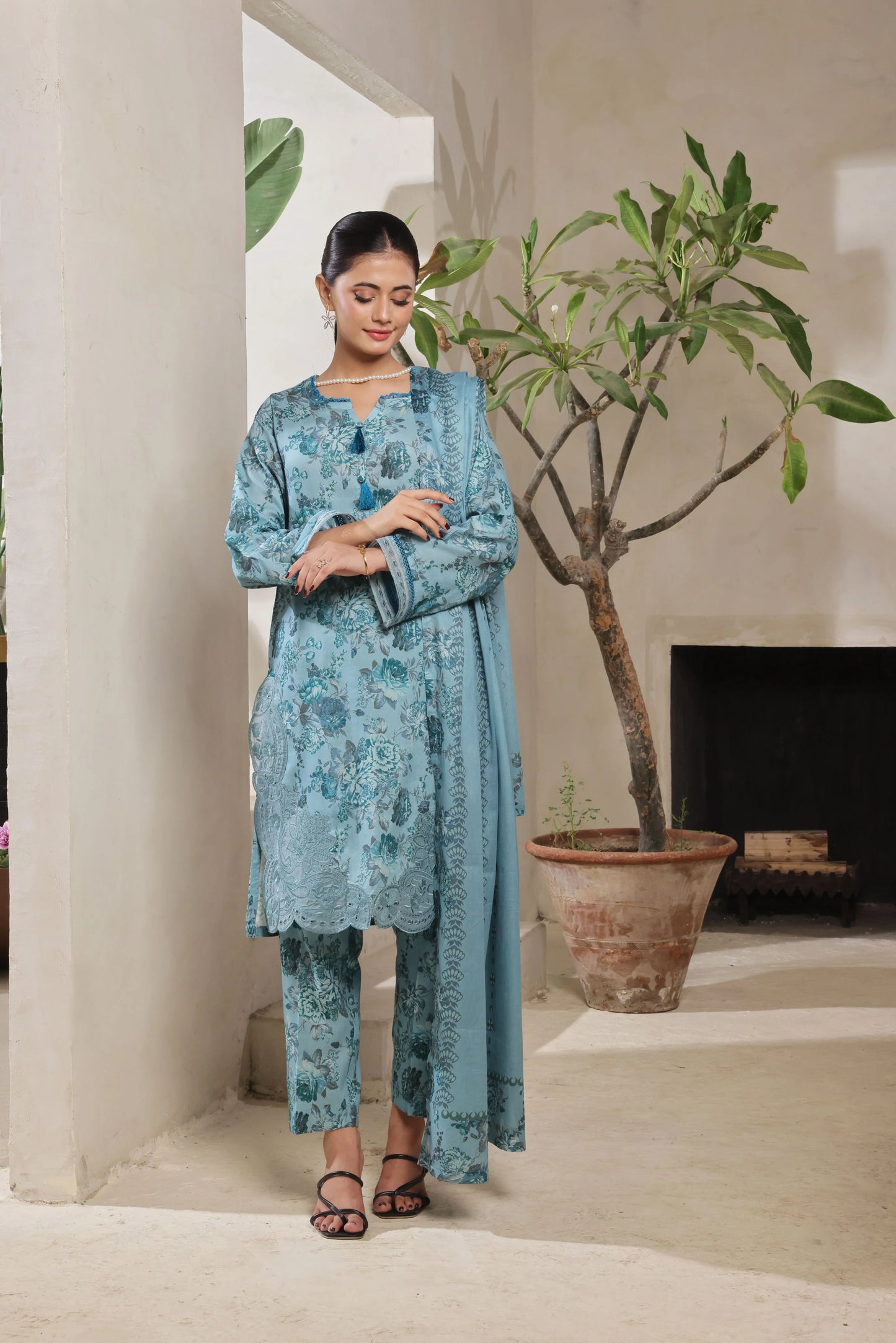 Arooba By Dressline Embroidered & Printed Lawn 3PC
