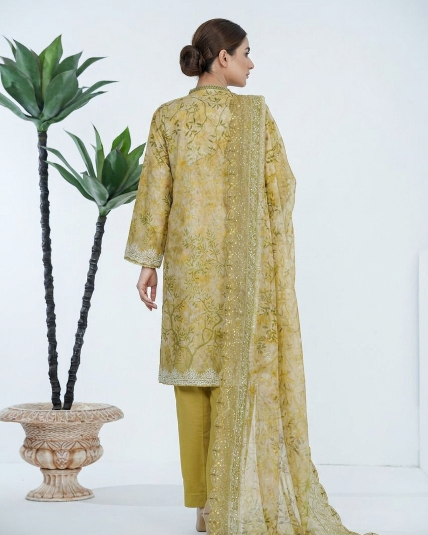 Bin Saeed Laserkari Emb Lawn 3PC