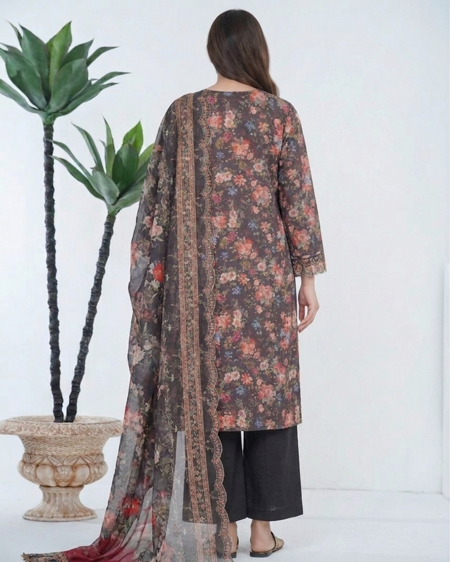 Bin Saeed Laserkari Emb Lawn 3PC