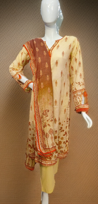 DL Printed Lawn-3PC