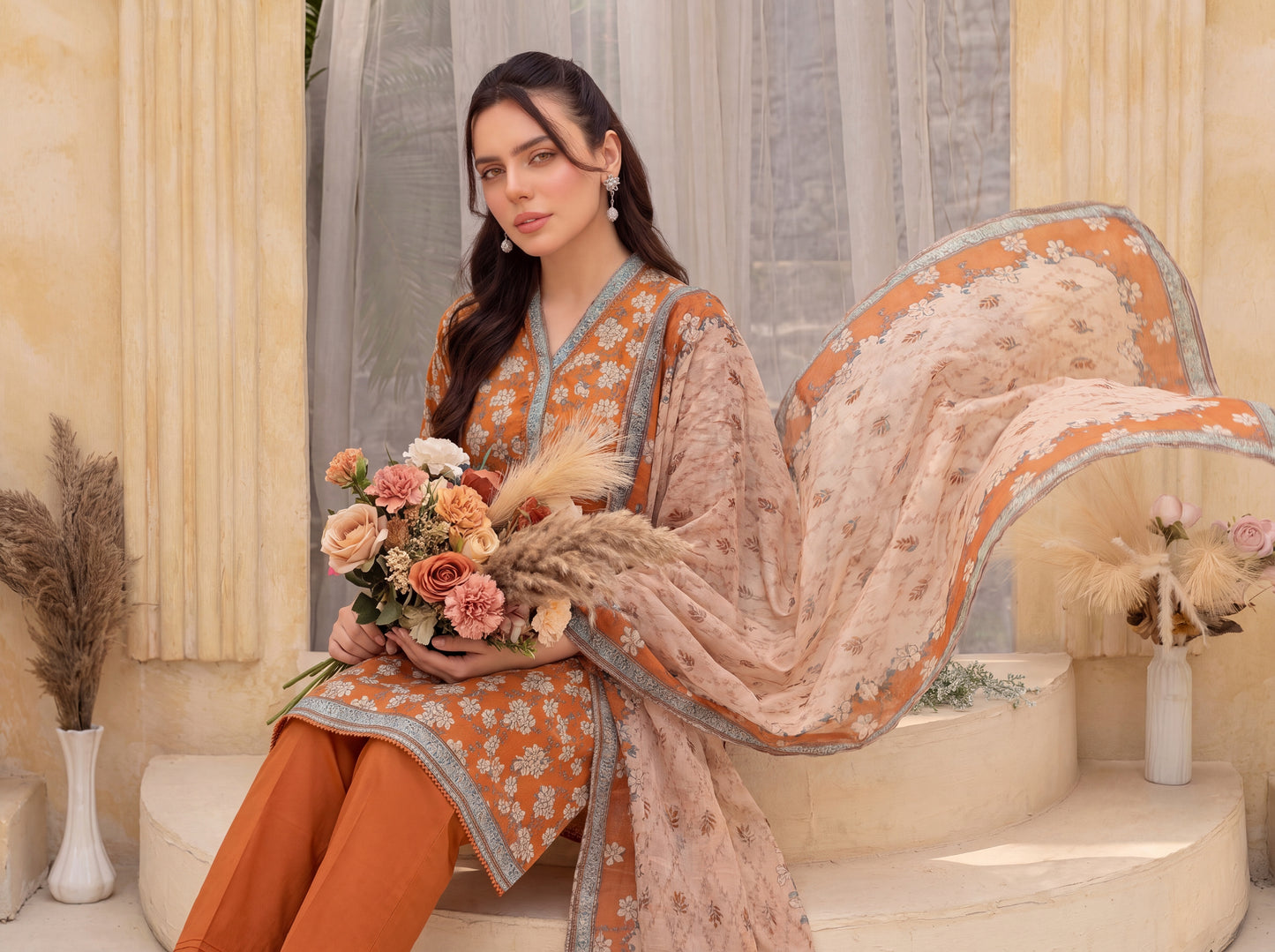 Mirari Digital Printed Stitched Lawn 3PC