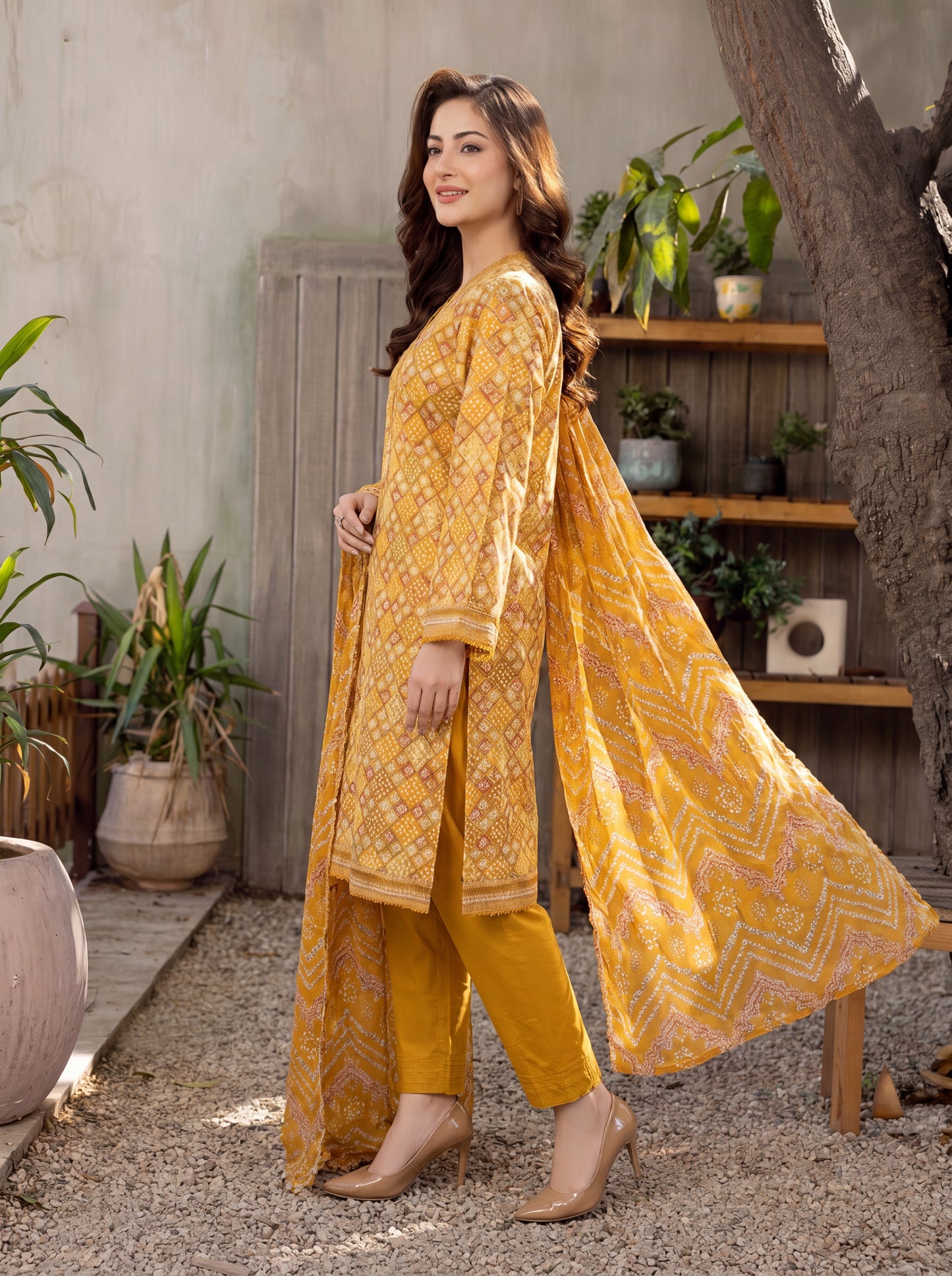 Mirari Digital Printed Stitched Lawn 3PC