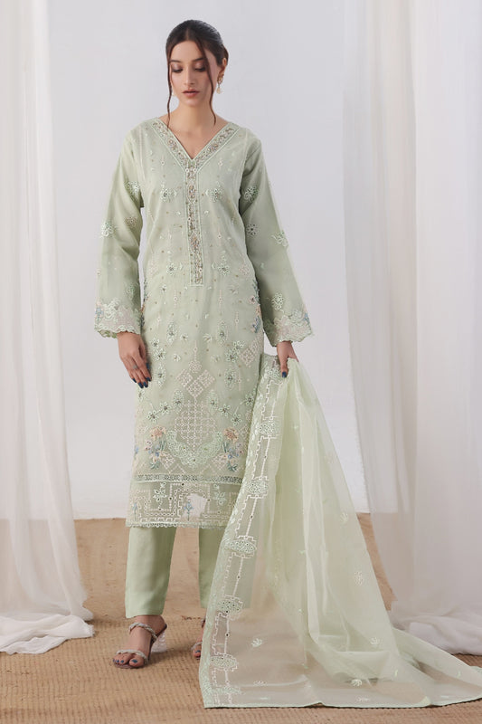 Organza Embroidered 3PC