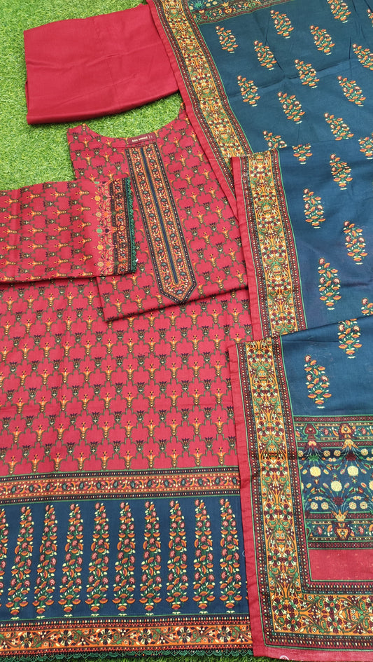 Bin Saeed Digital Printed Lawn 3PC