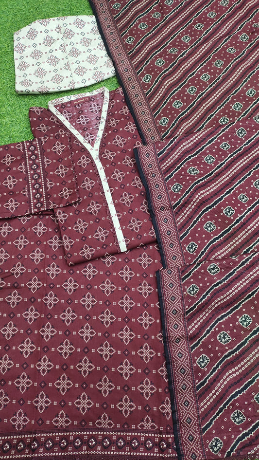 Printed Lawn 3PC