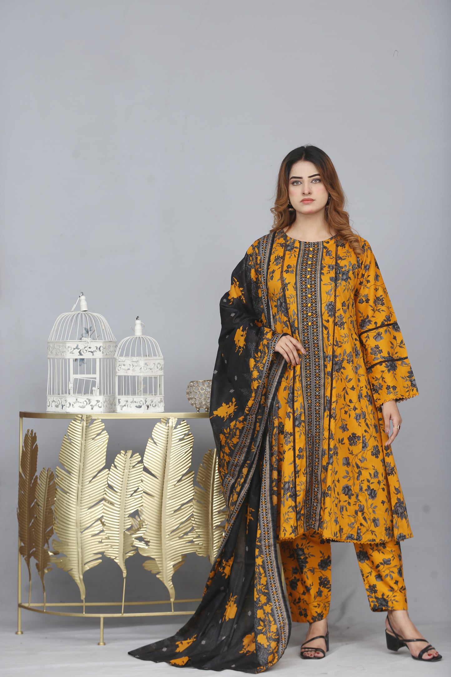 Printed Frock Lawn 3PC