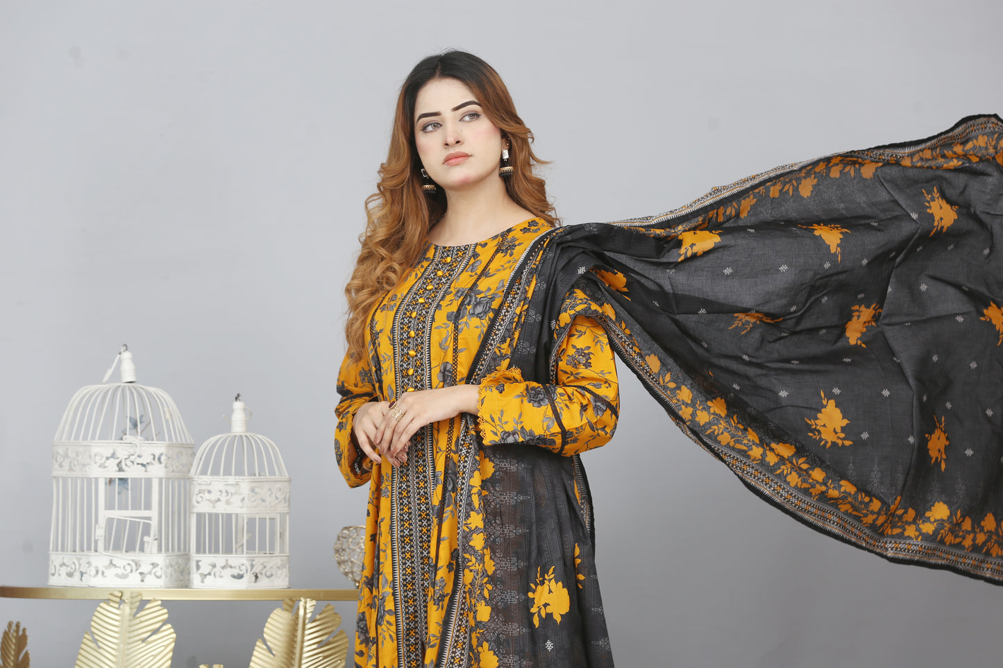 Printed Frock Lawn 3PC