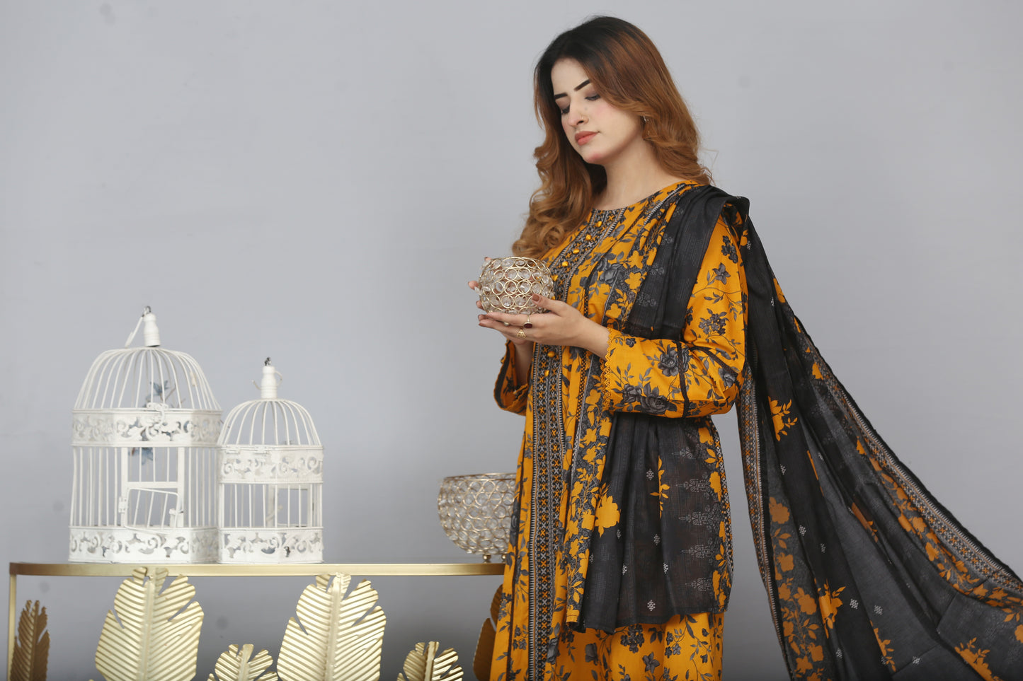 Printed Frock Lawn 3PC