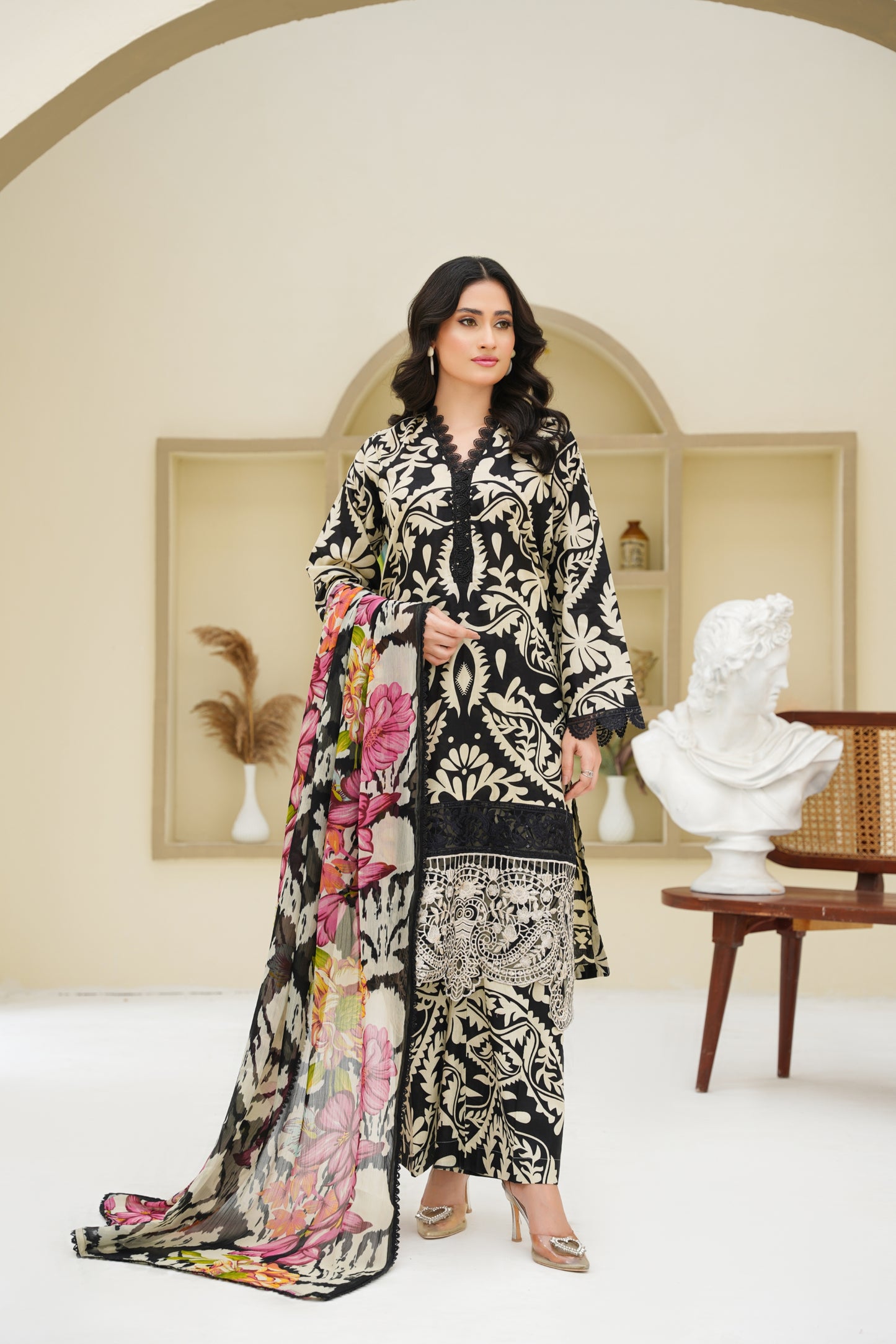 Mirari Embroidered Lawn 3PC