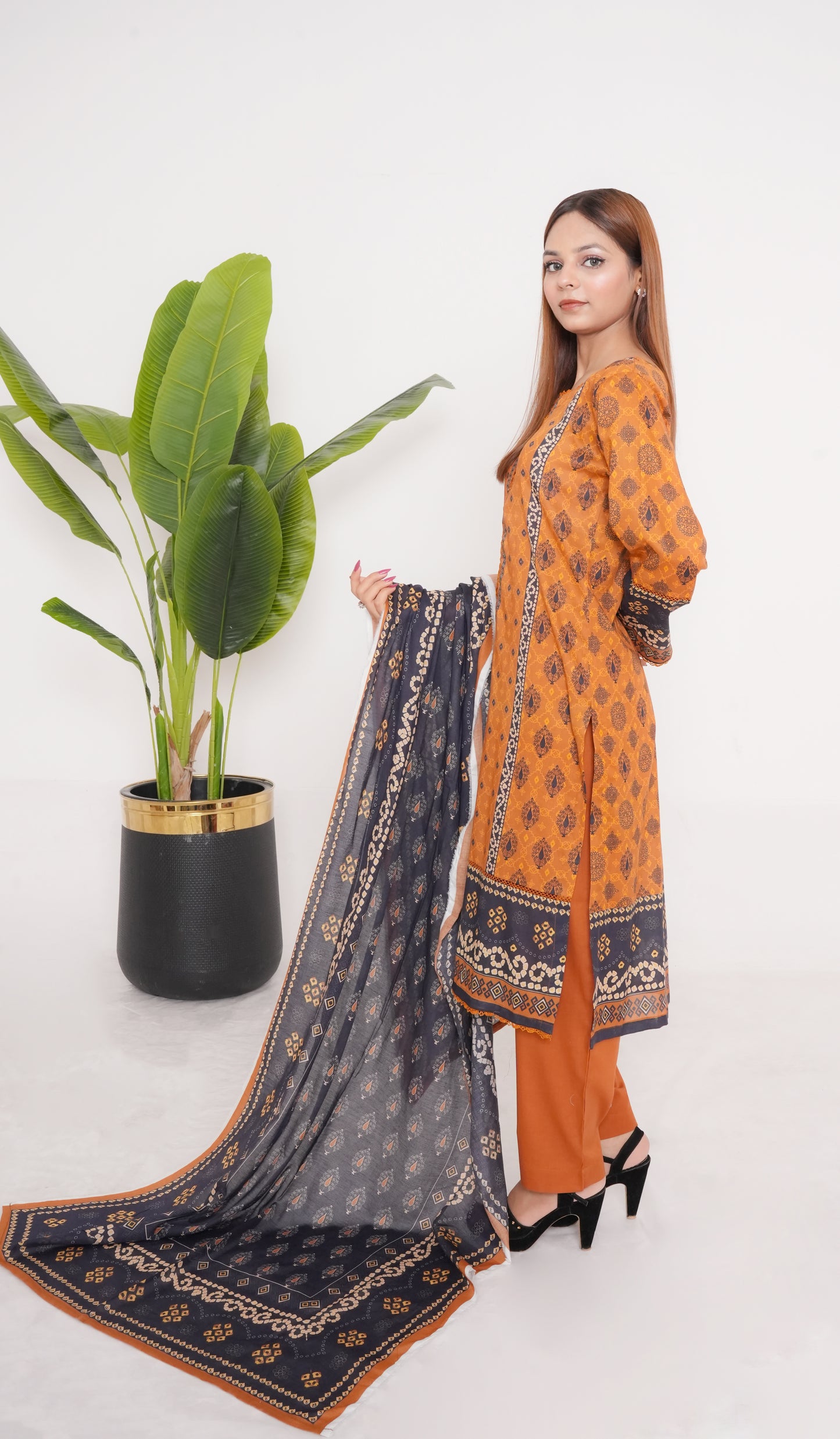 Bin Saeed Digital Printed Lawn 3PC