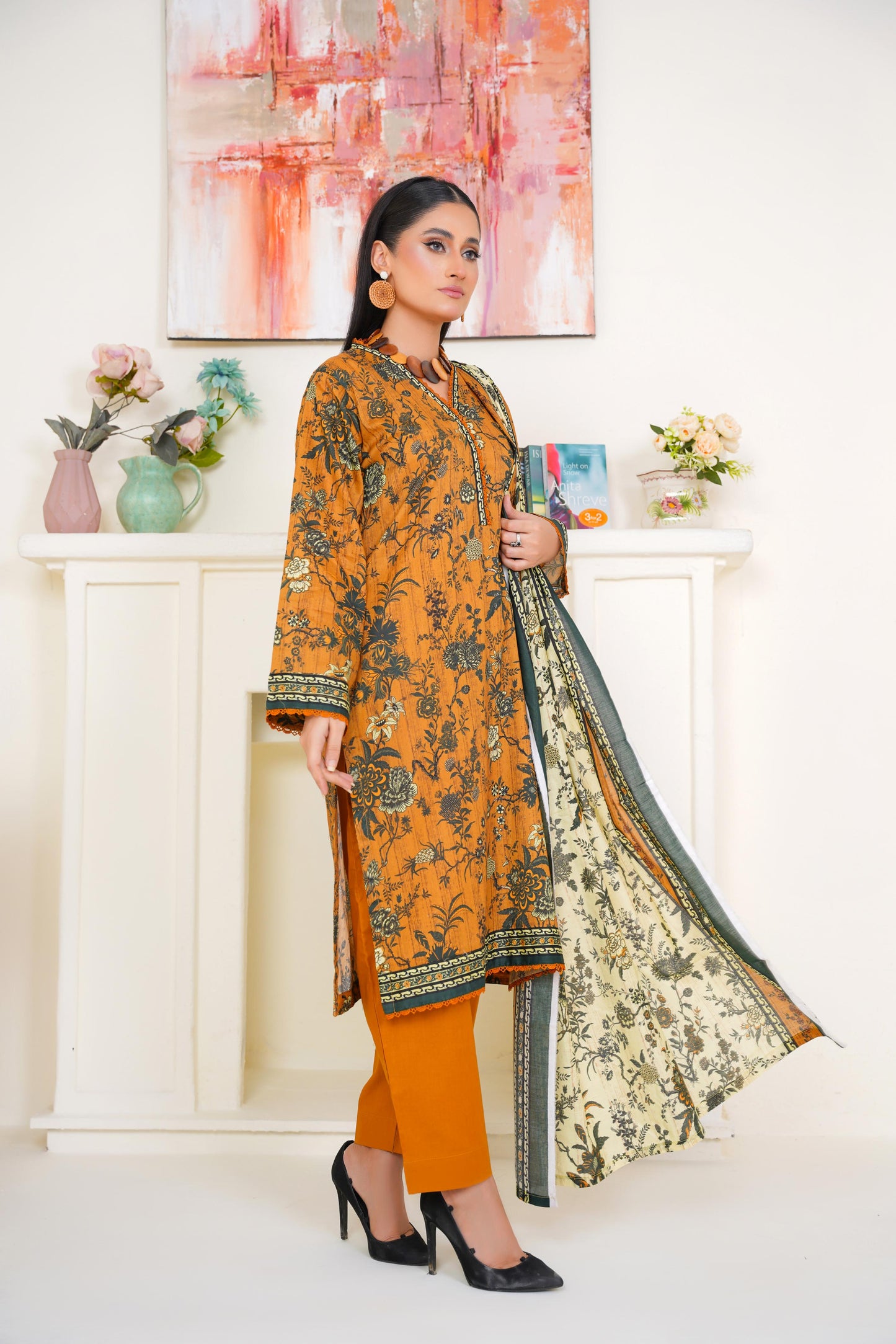 Bin Saeed Digital Printed Lawn 3PC