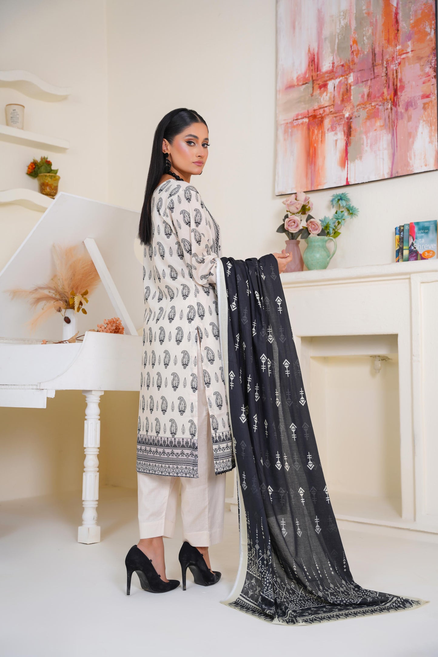 Bin Saeed Digital Printed Lawn 3PC
