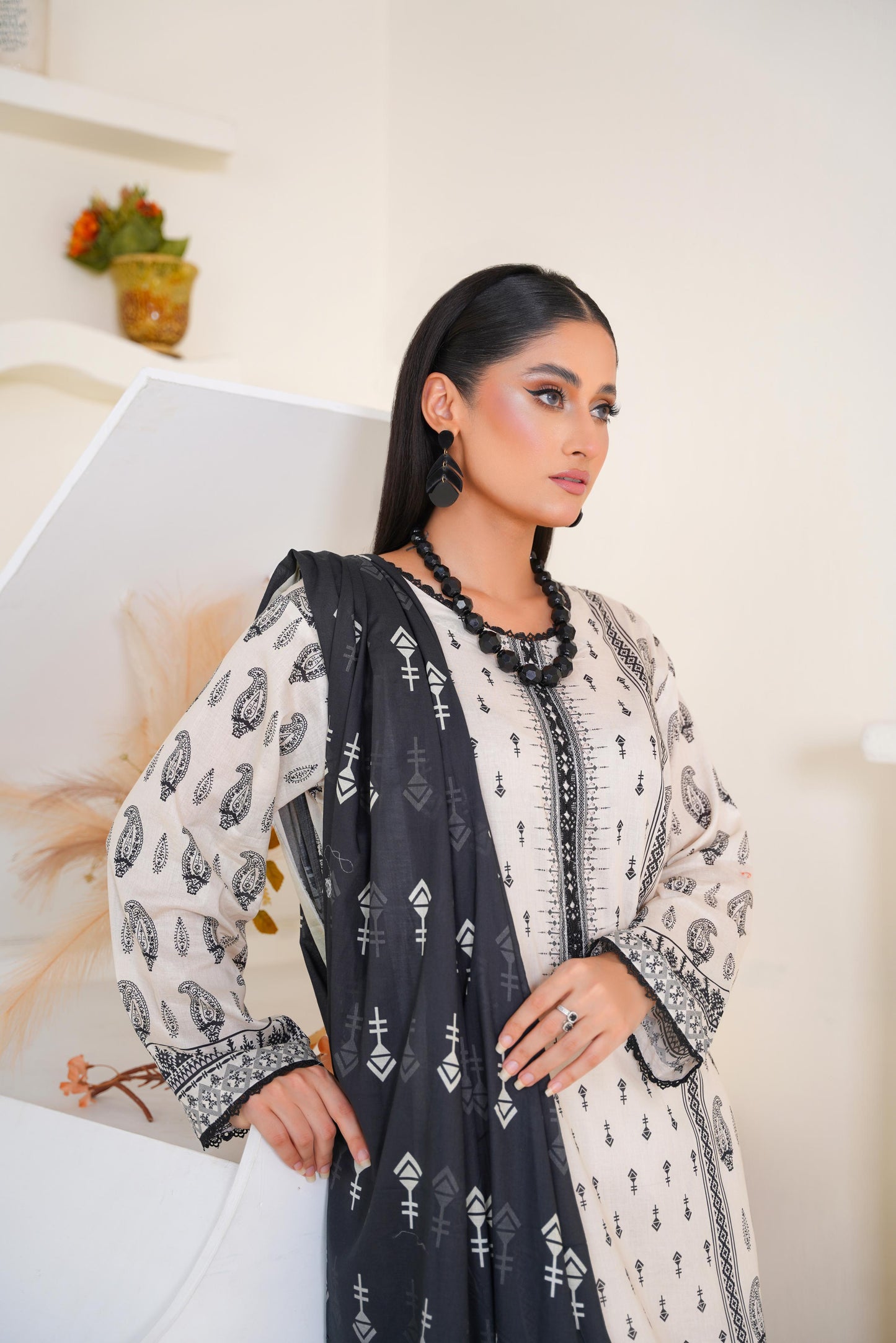 Bin Saeed Digital Printed Lawn 3PC