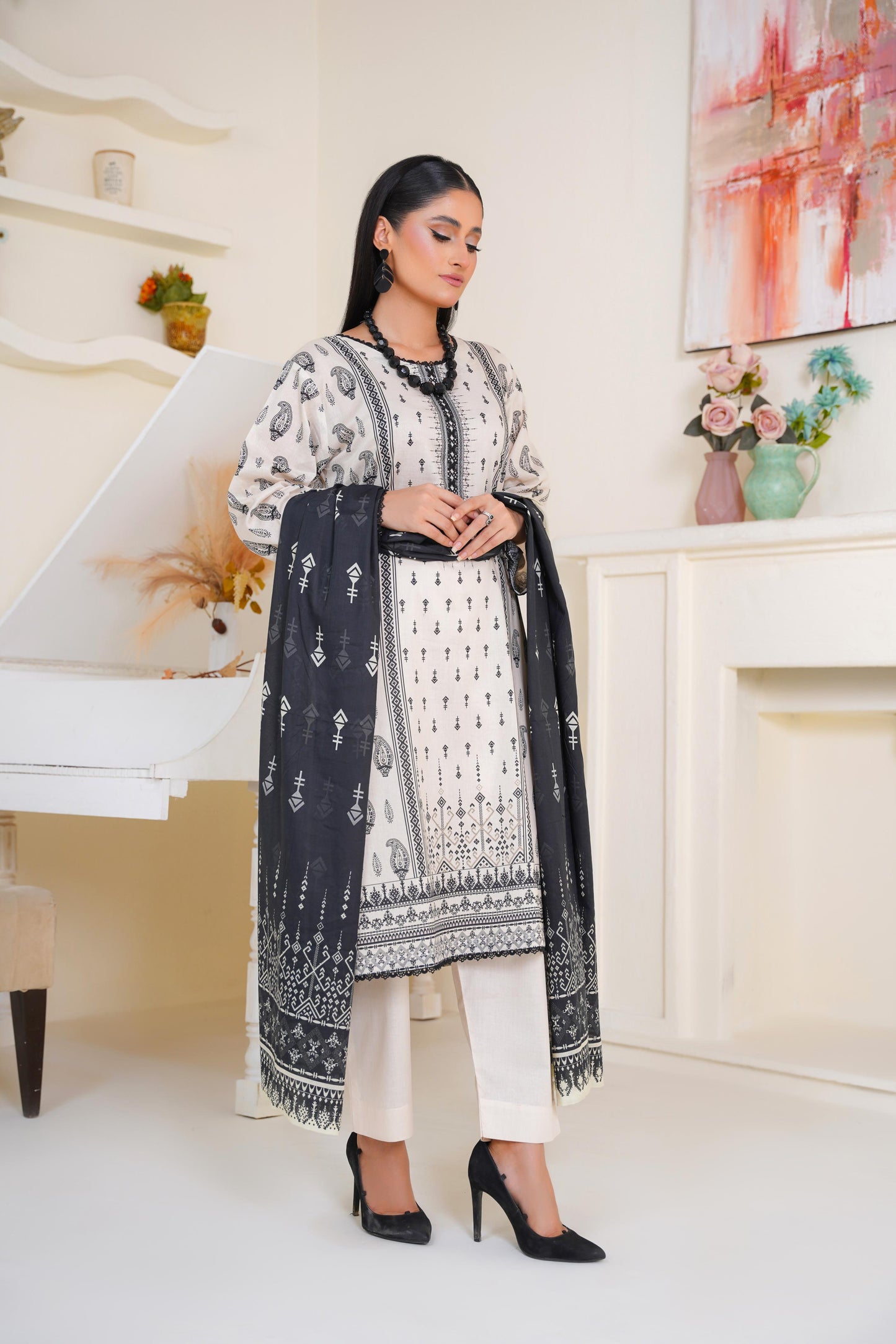 Bin Saeed Digital Printed Lawn 3PC
