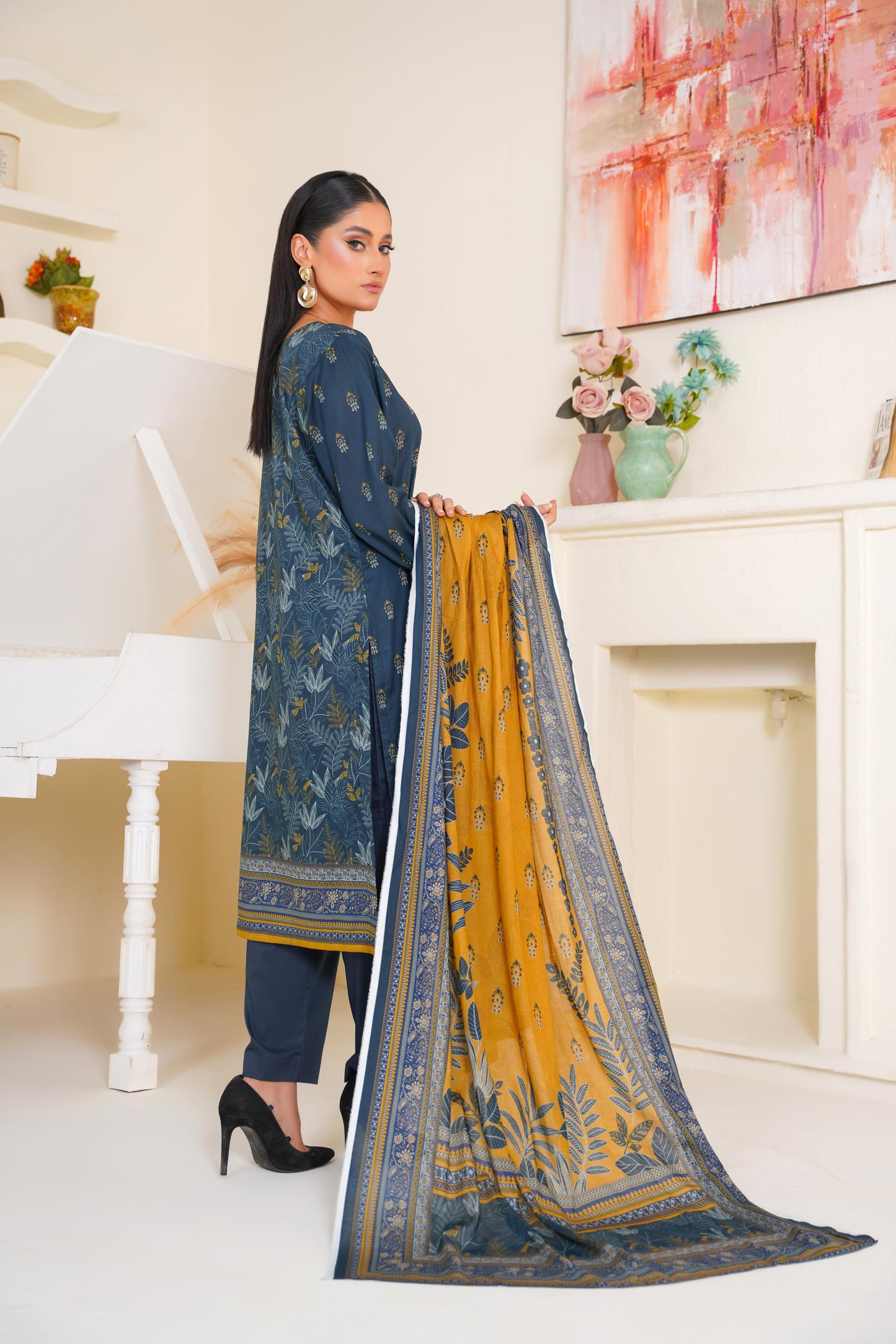 Bin Saeed Digital Printed Lawn 3PC