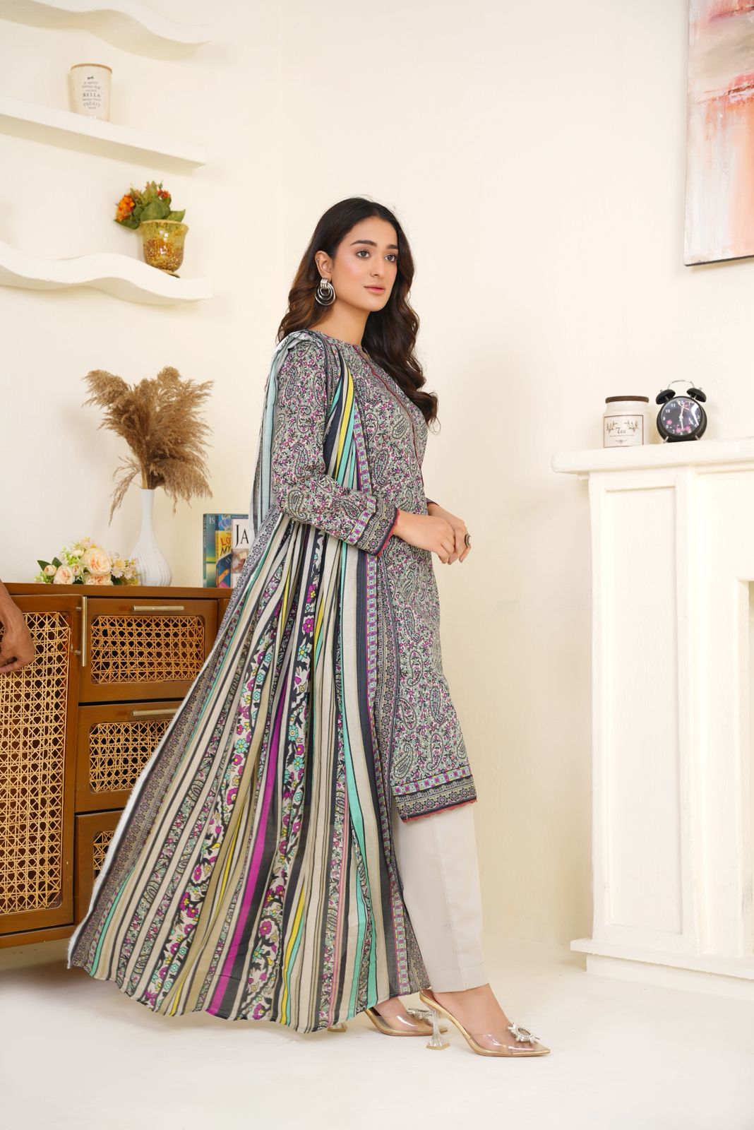 Bin Saeed Digital Printed Lawn 3PC