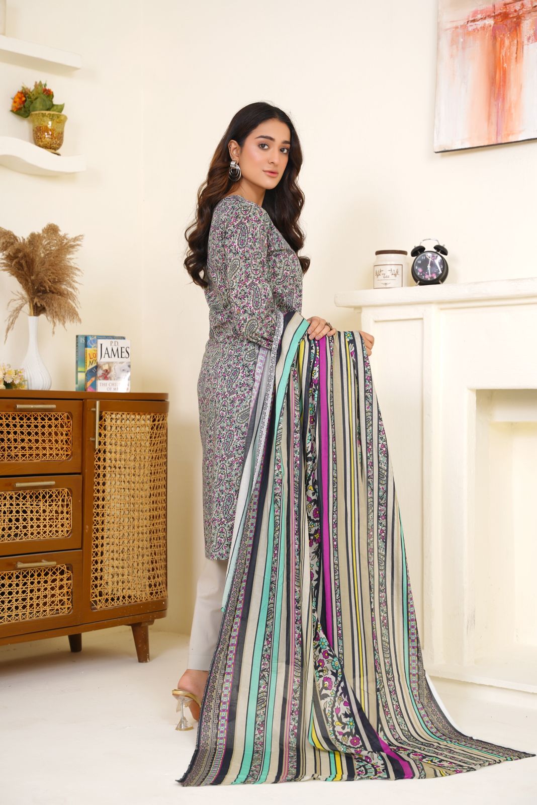 Bin Saeed Digital Printed Lawn 3PC