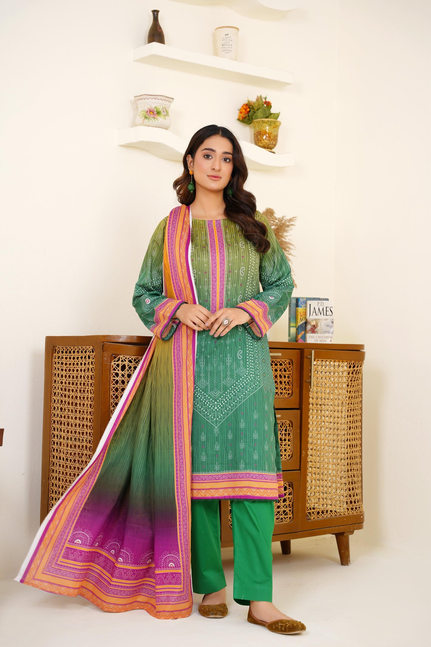 Bin Saeed Digital Printed Lawn 3PC