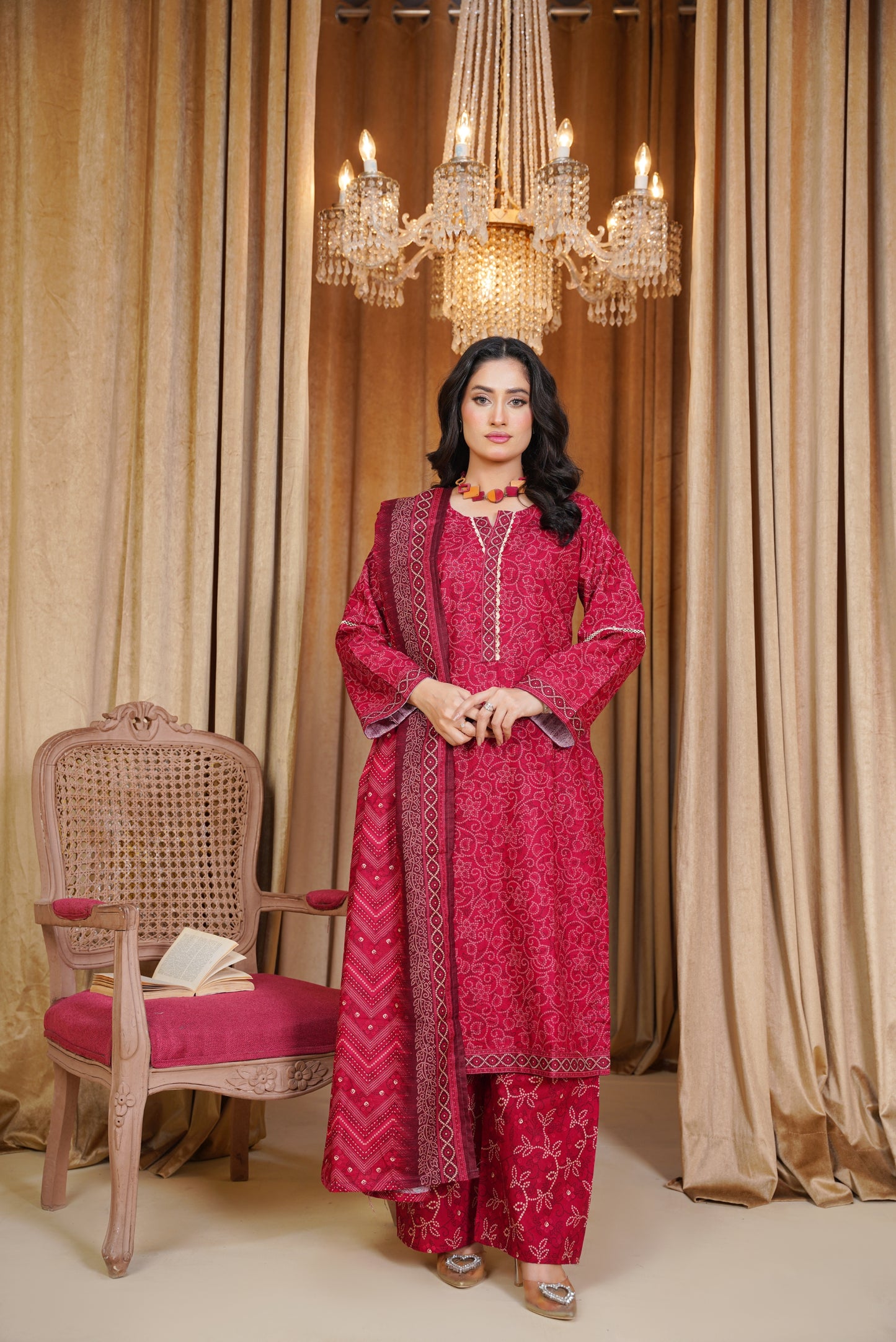 Bin Saeeed Digital Printed Khaddar 3PC