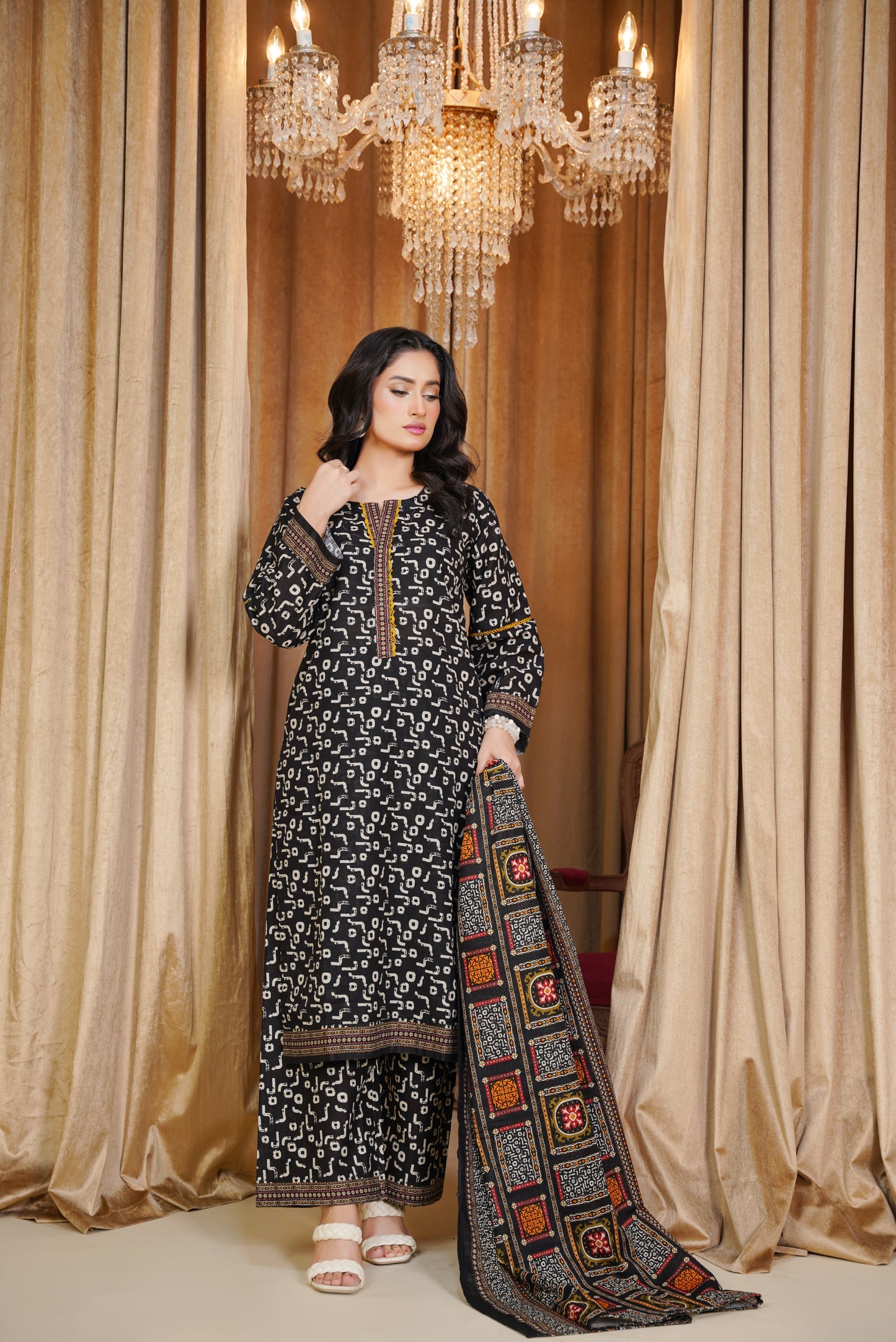 Bin Saeeed Digital Printed Khaddar 3PC