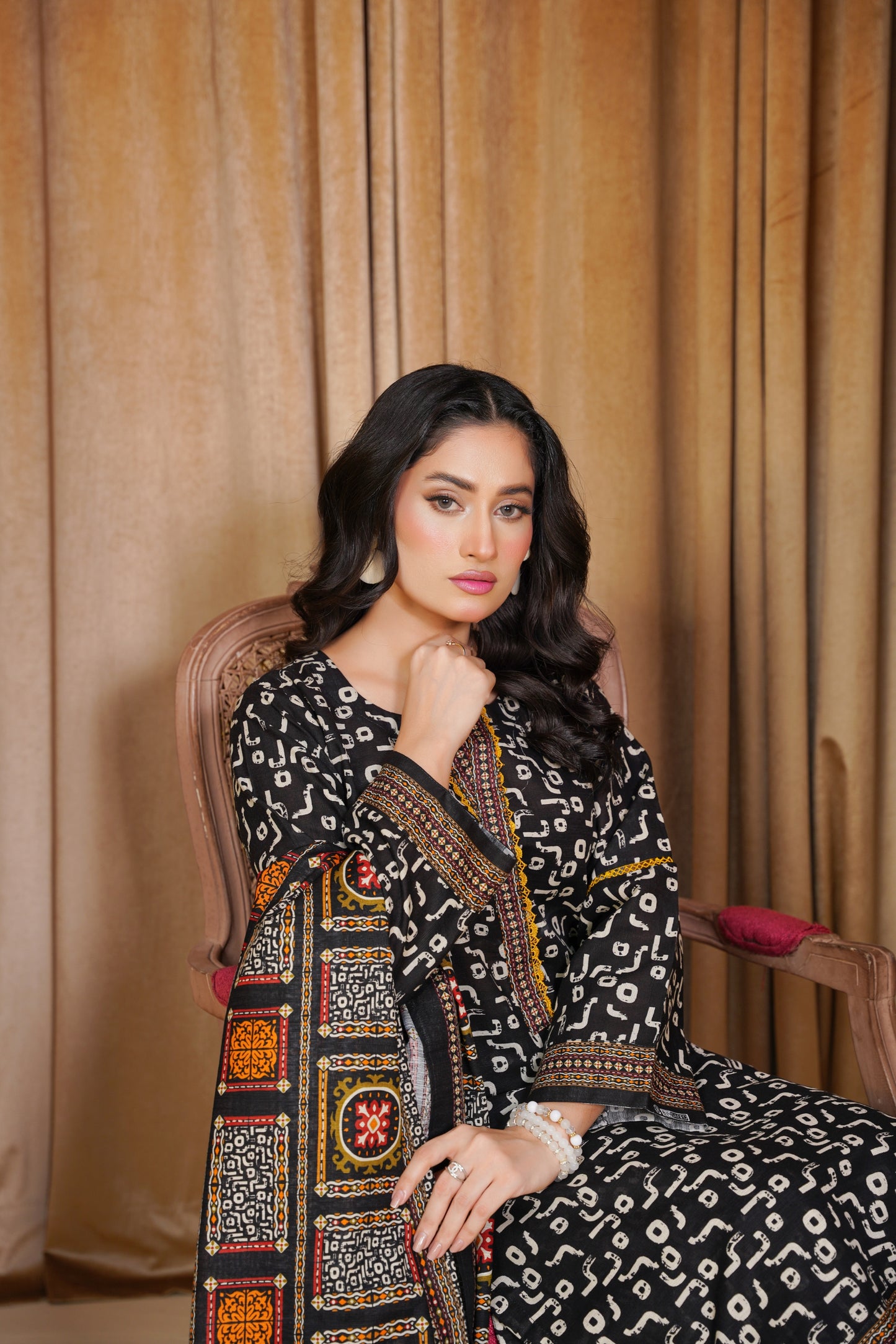Bin Saeeed Digital Printed Khaddar 3PC