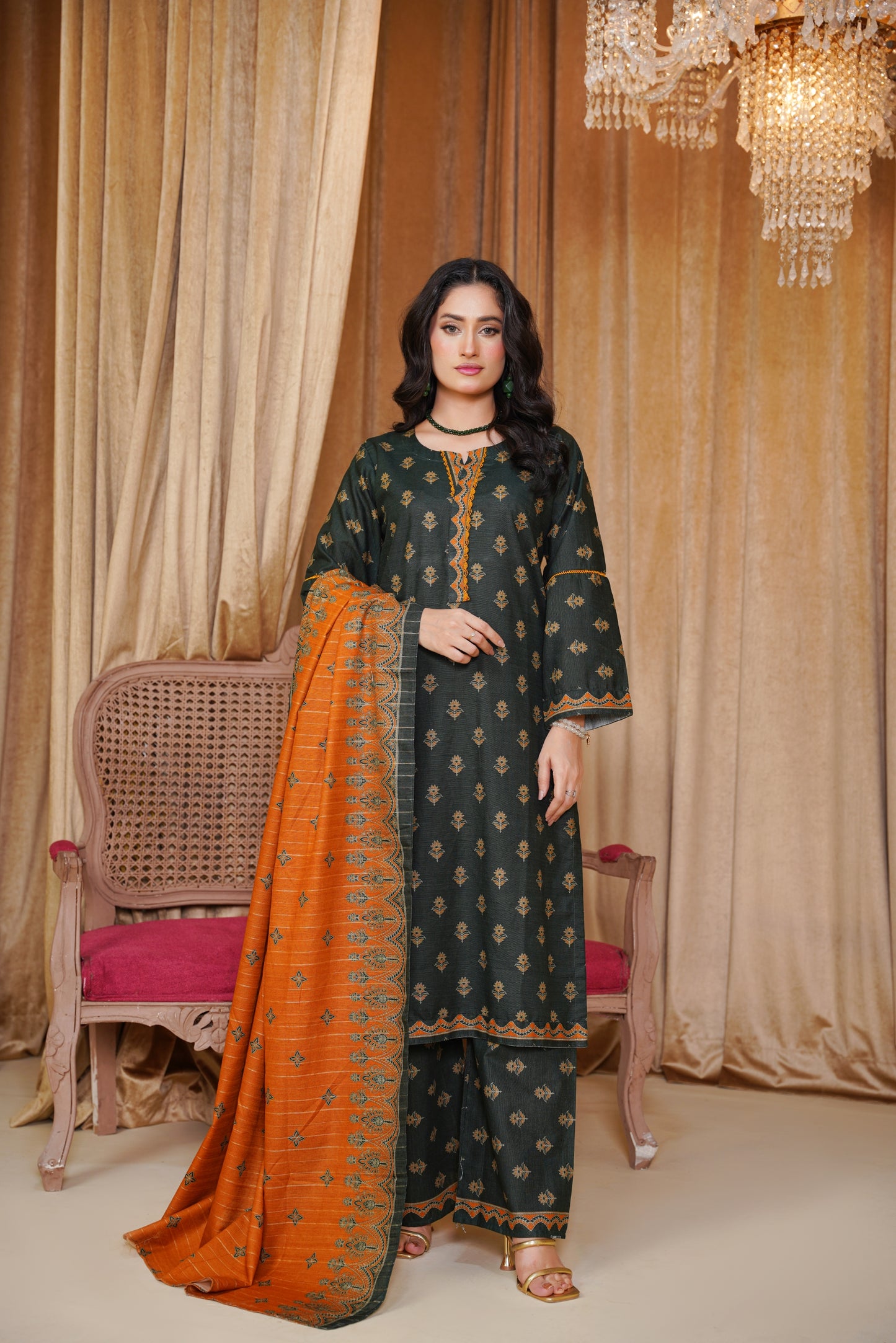 Bin Saeeed Digital Printed Khaddar 3PC