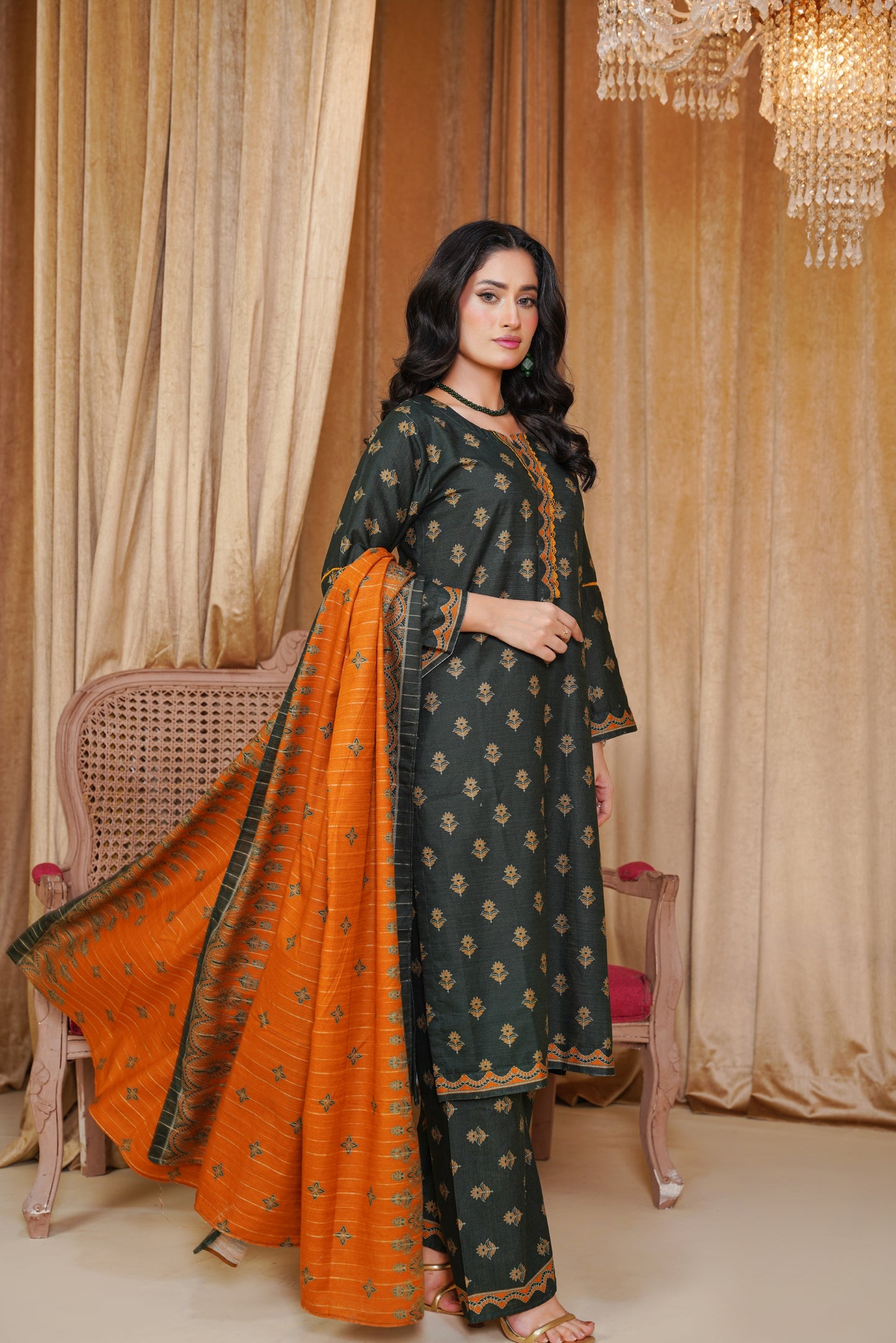 Bin Saeeed Digital Printed Khaddar 3PC