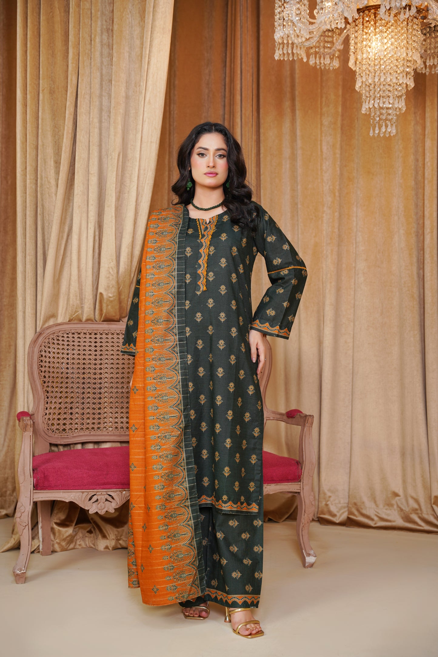 Bin Saeeed Digital Printed Khaddar 3PC