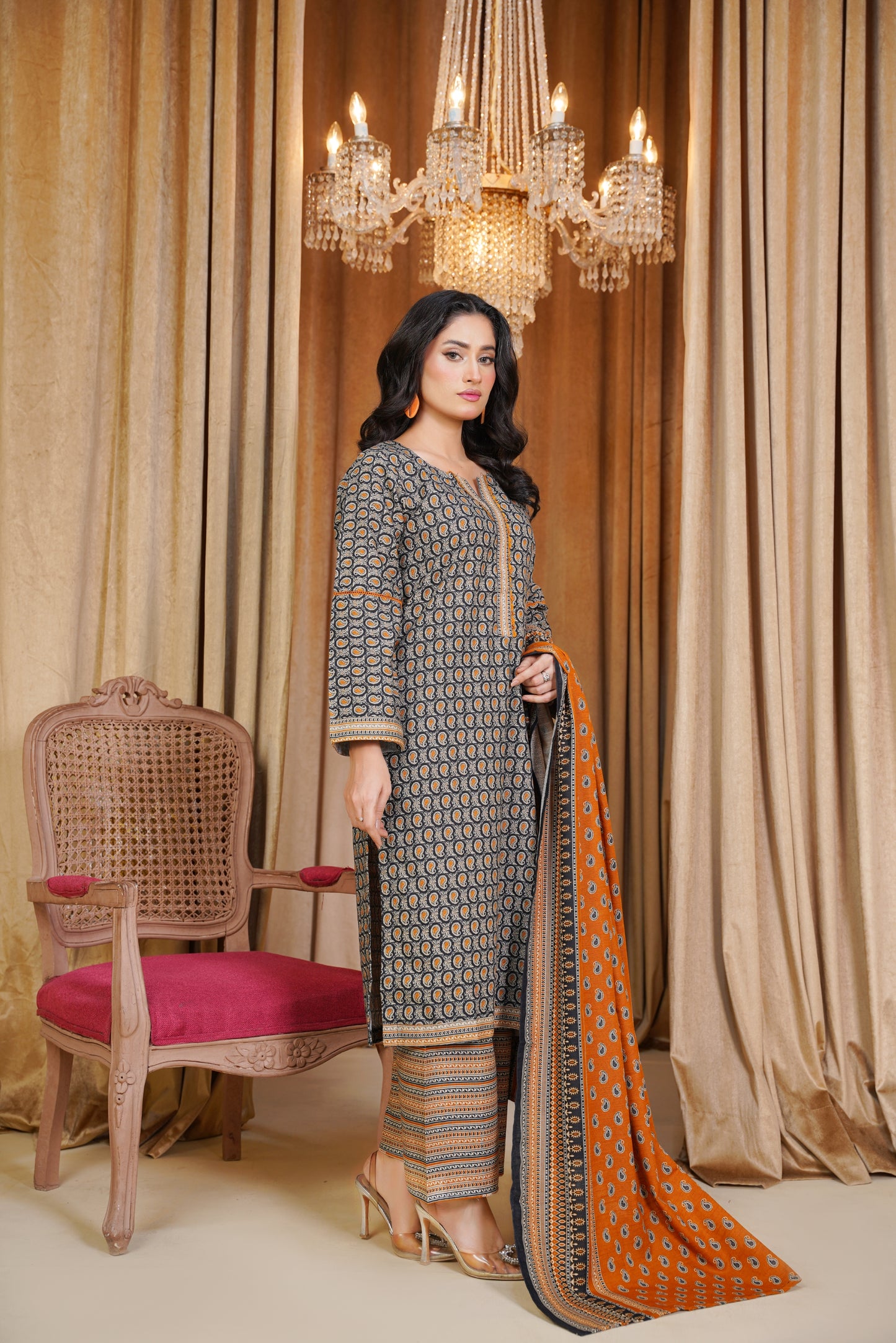 Bin Saeeed Digital Printed Khaddar 3PC