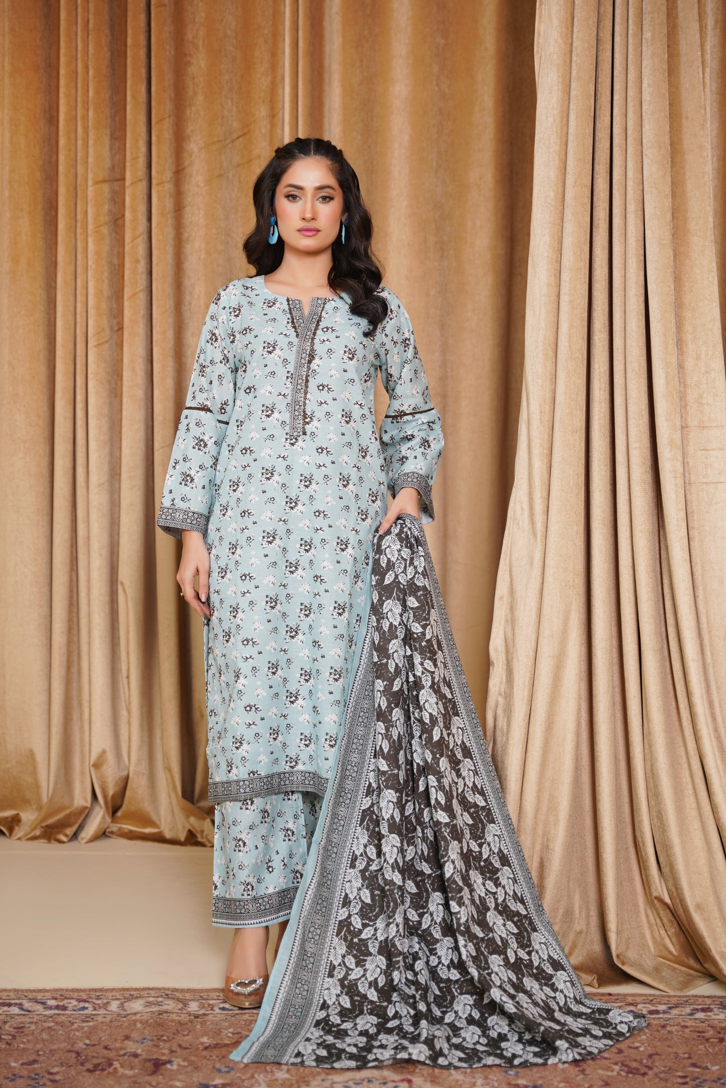 Bin Saeeed Digital Printed Khaddar 3PC