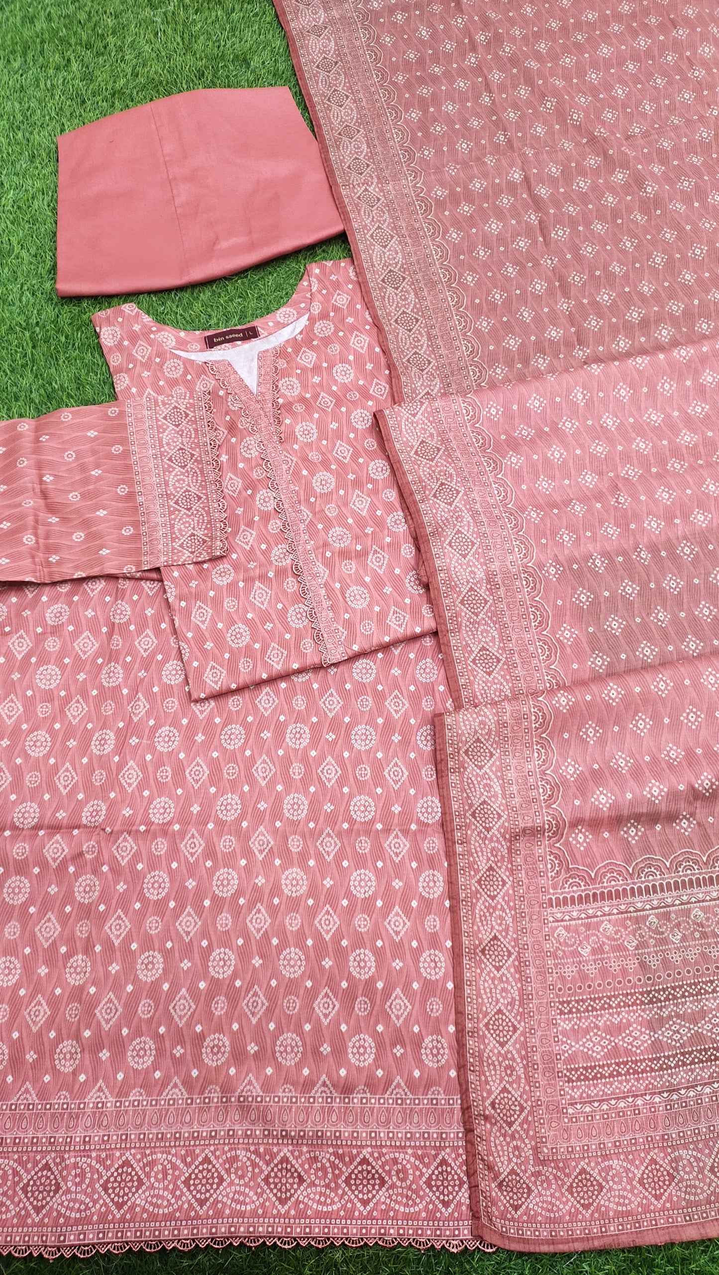 Bin Saeed Digital Printed Lawn 3PC