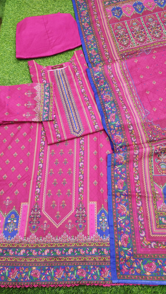 Bin Saeed Digital Printed Lawn 3PC