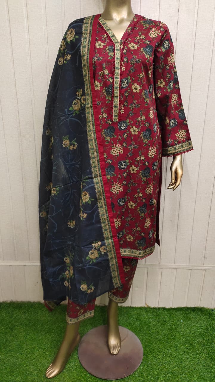 Bin Saeed | Printed Lawn | 3PC
