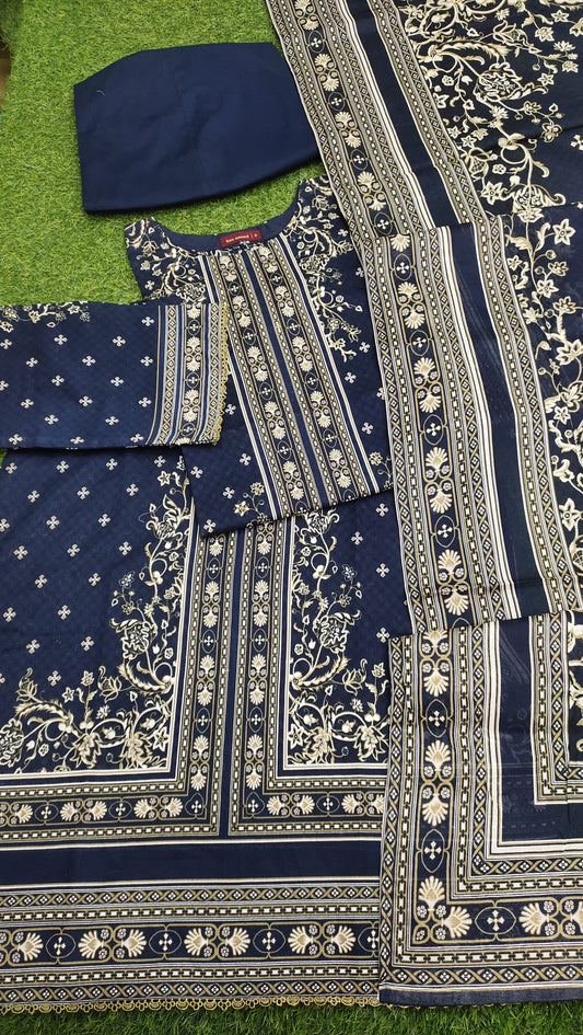 Bin Saeed Digital Printed Lawn 3PC