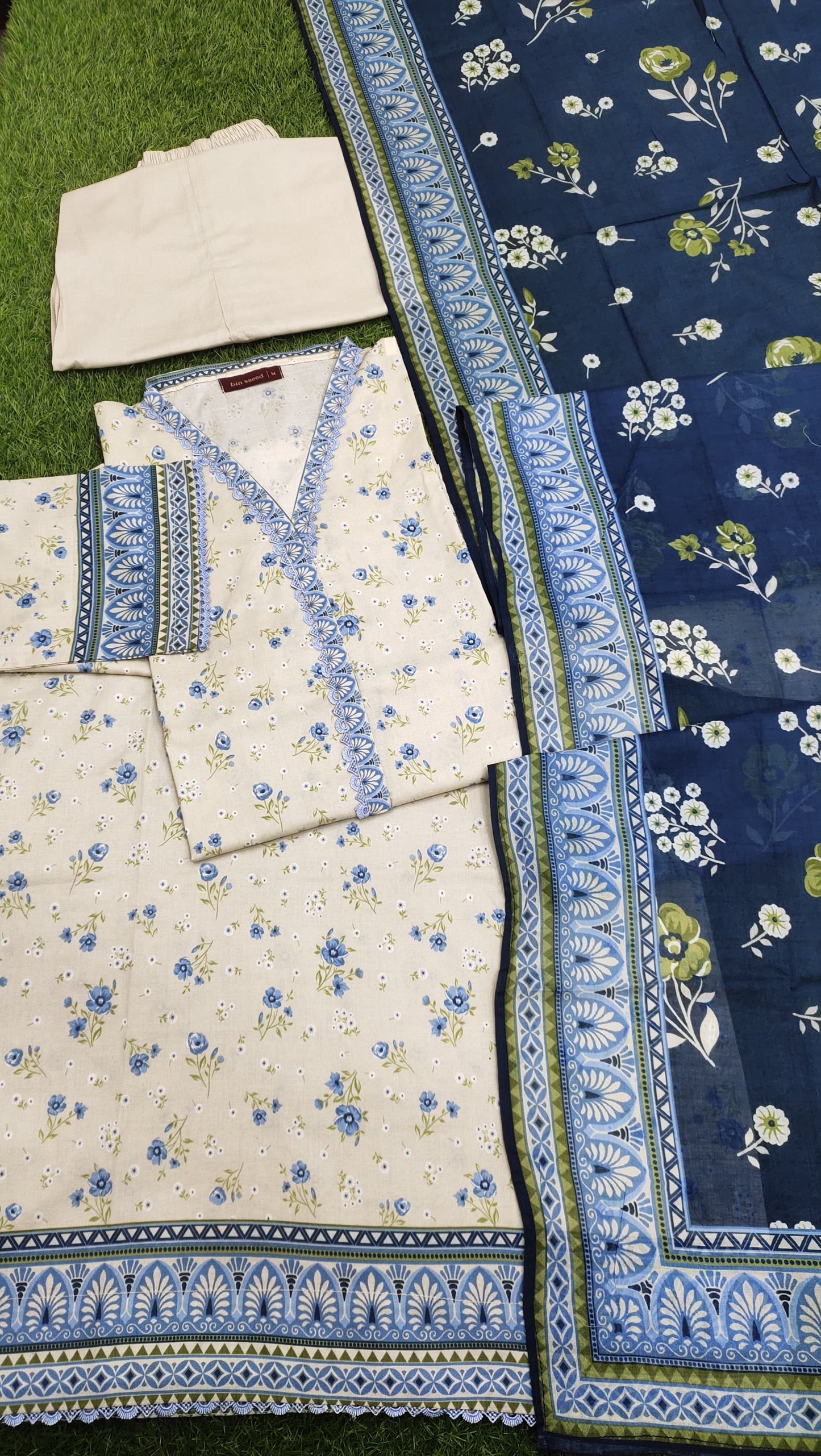 Bin Saeed Digital Printed Lawn 3PC