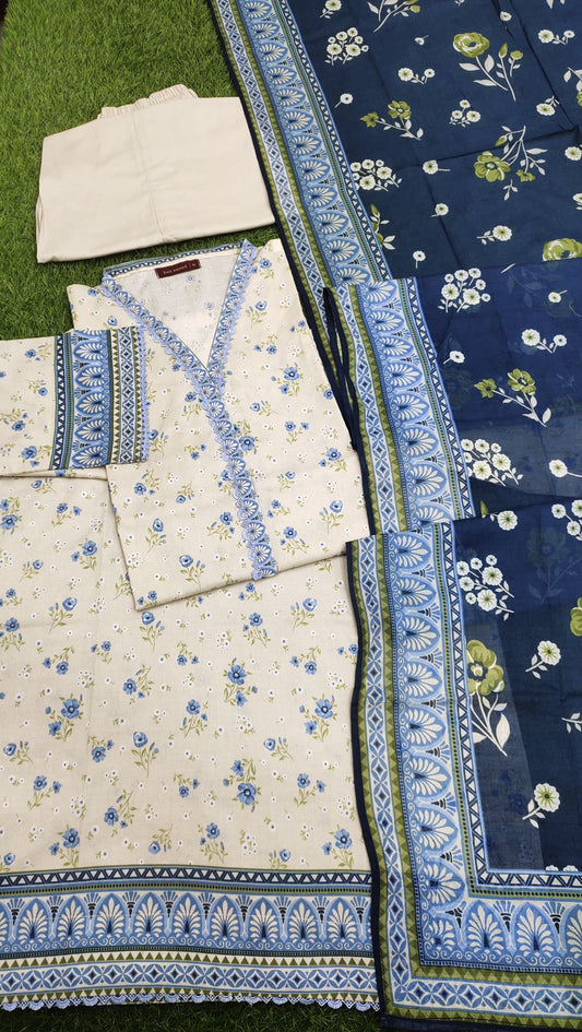 Printed Lawn 3PC