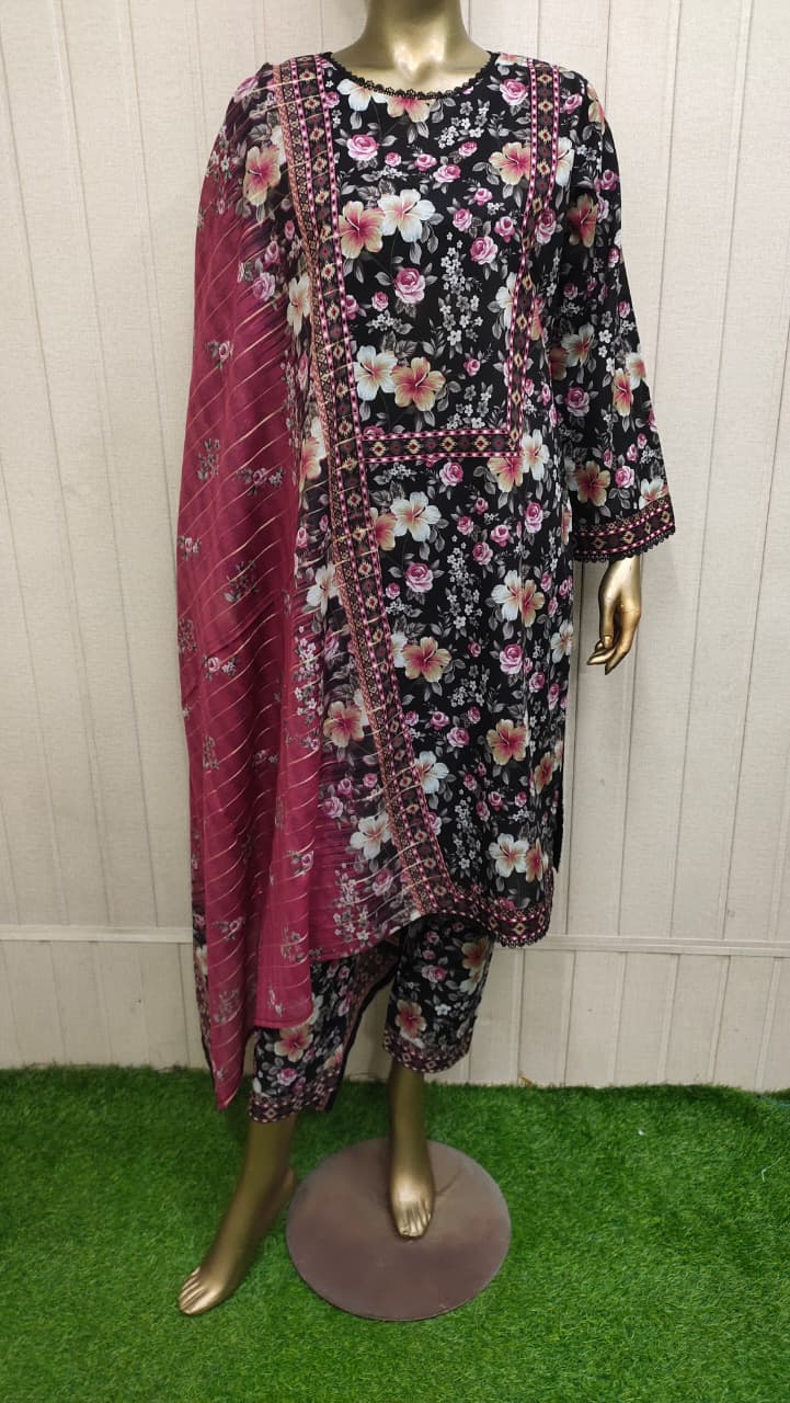 Bin Saeed | Printed Lawn | 3PC