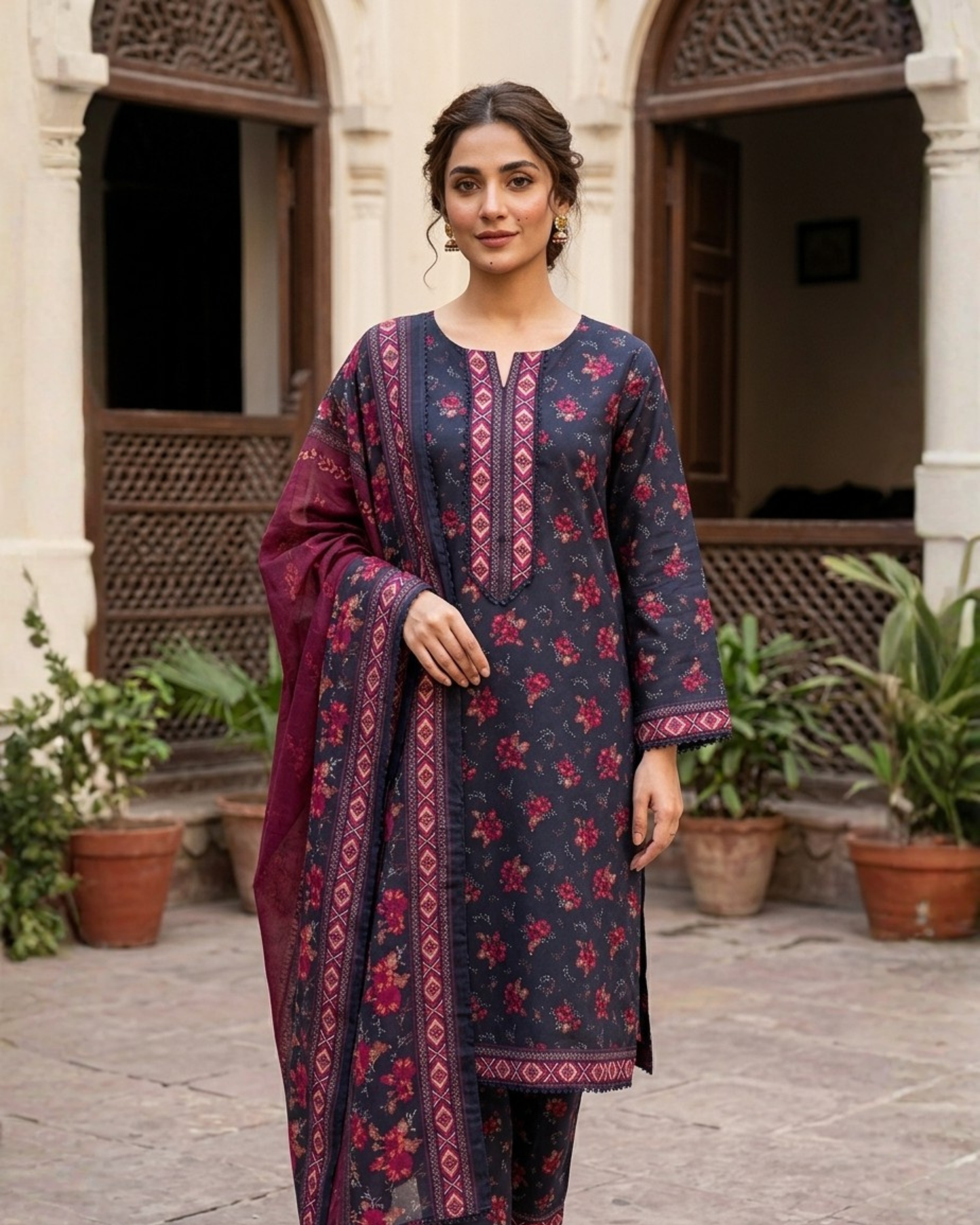 Bin Saeed Digital Printed Lawn 3PC