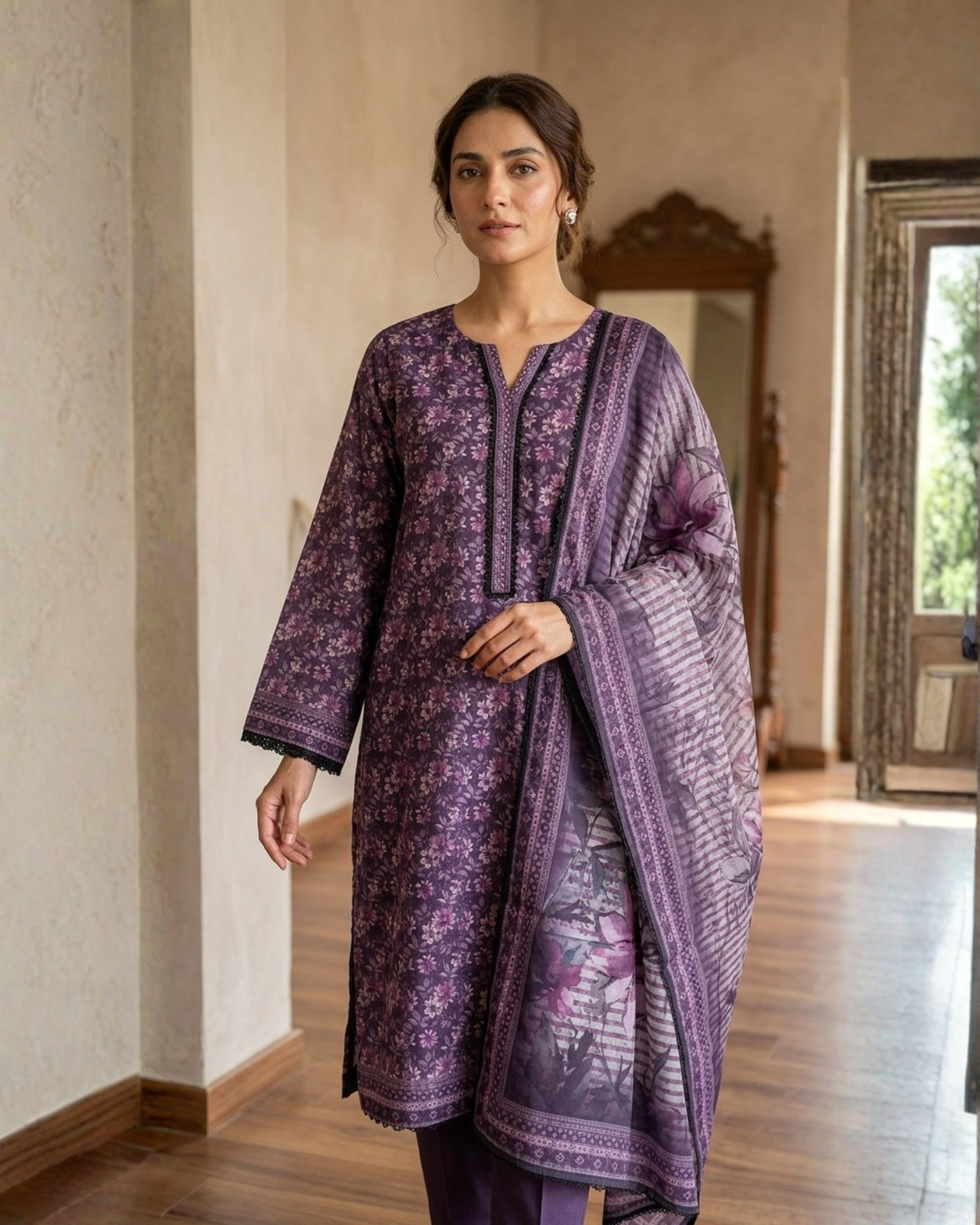 Bin Saeed Digital Printed Lawn 3PC