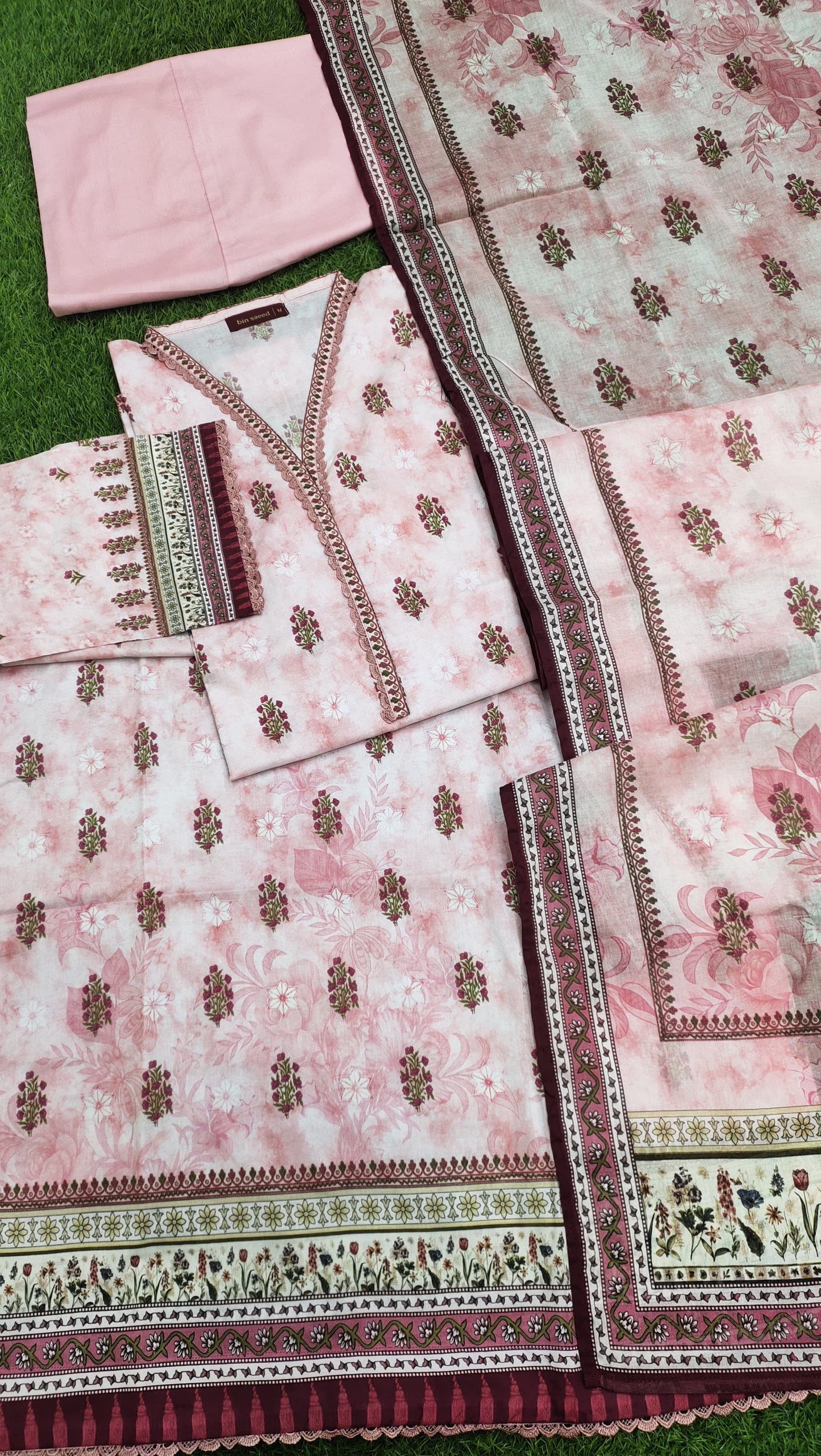 Bin Saeed Digital Printed Lawn 3PC