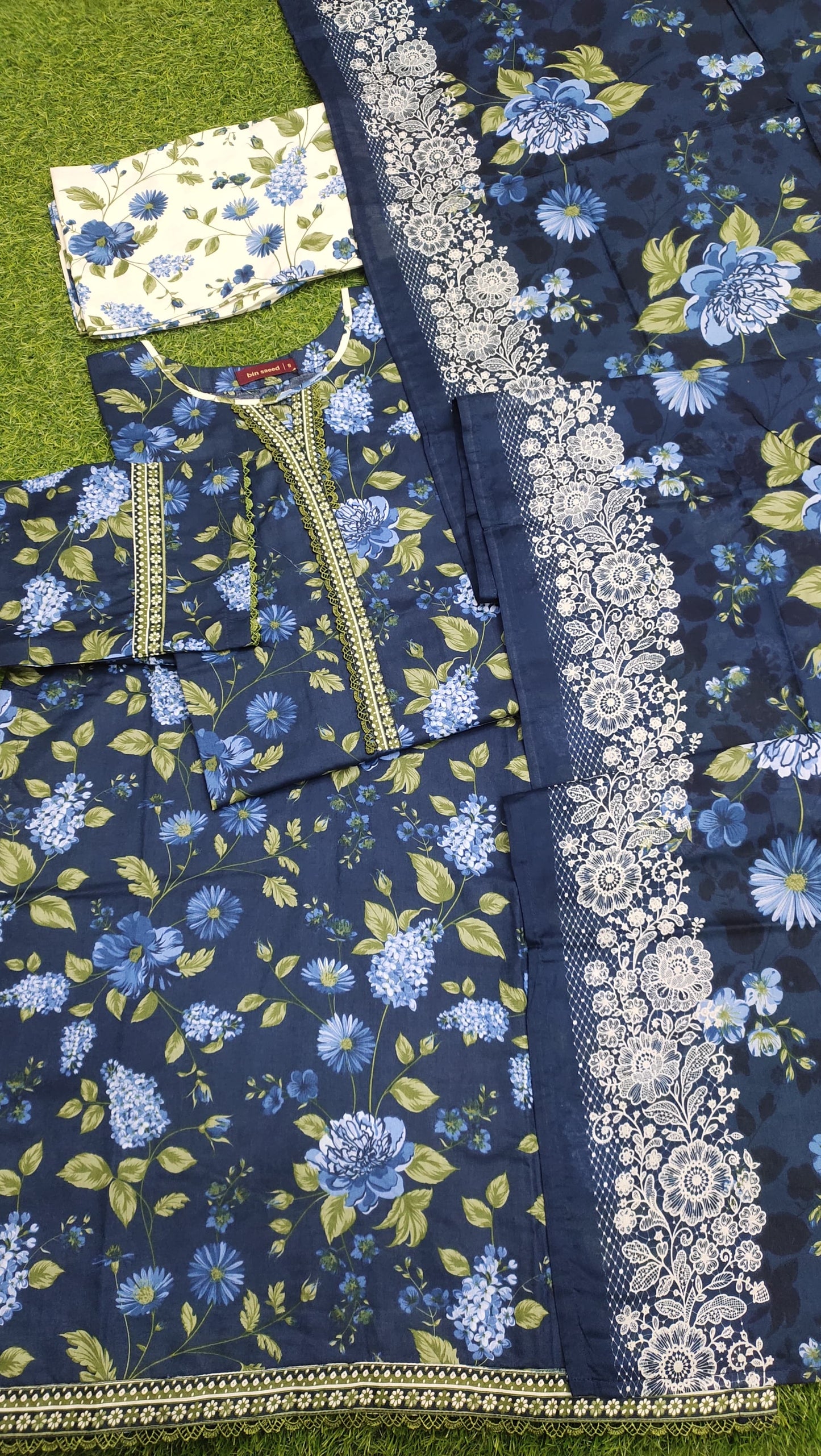 Bin Saeed Digital Printed Lawn 3PC