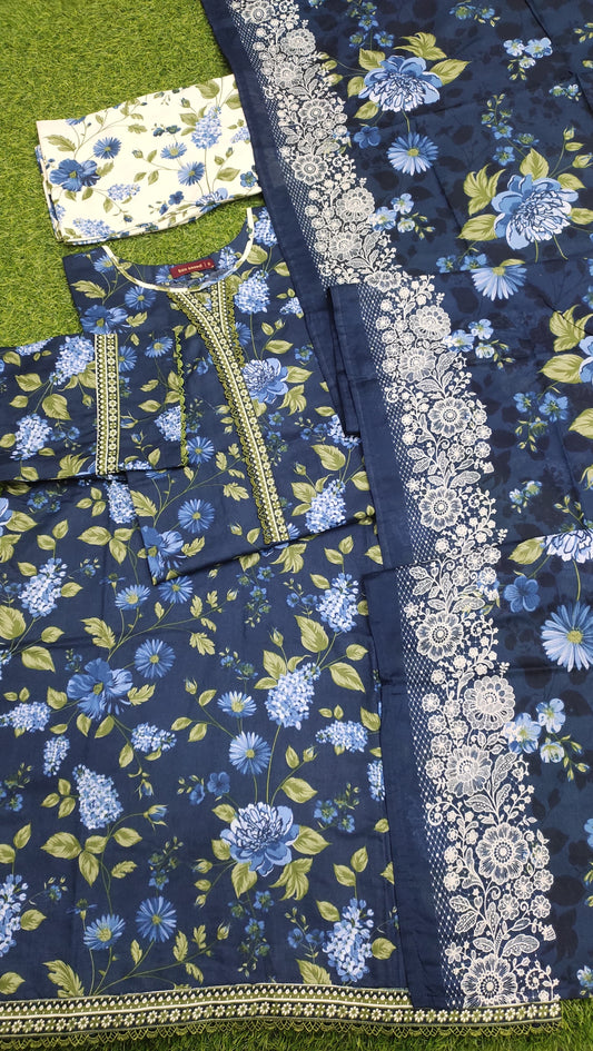 Printed Lawn 3PC