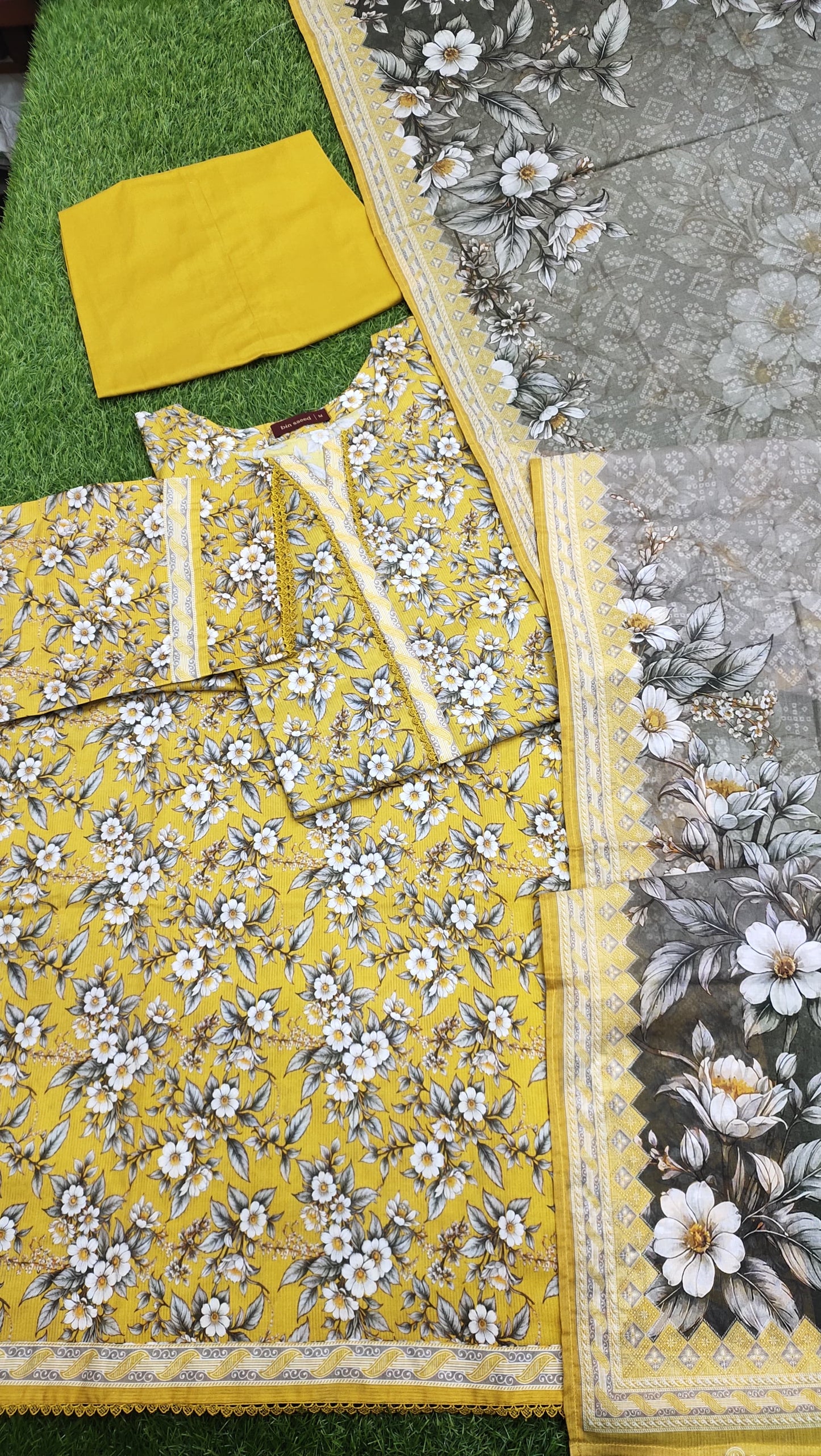 Bin Saeed Digital Printed Lawn 3PC