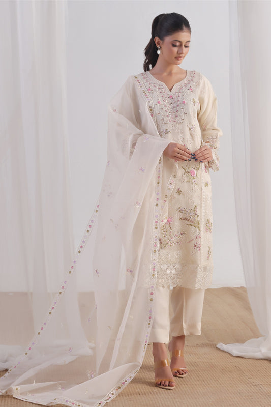 Organza Embroidered 3PC