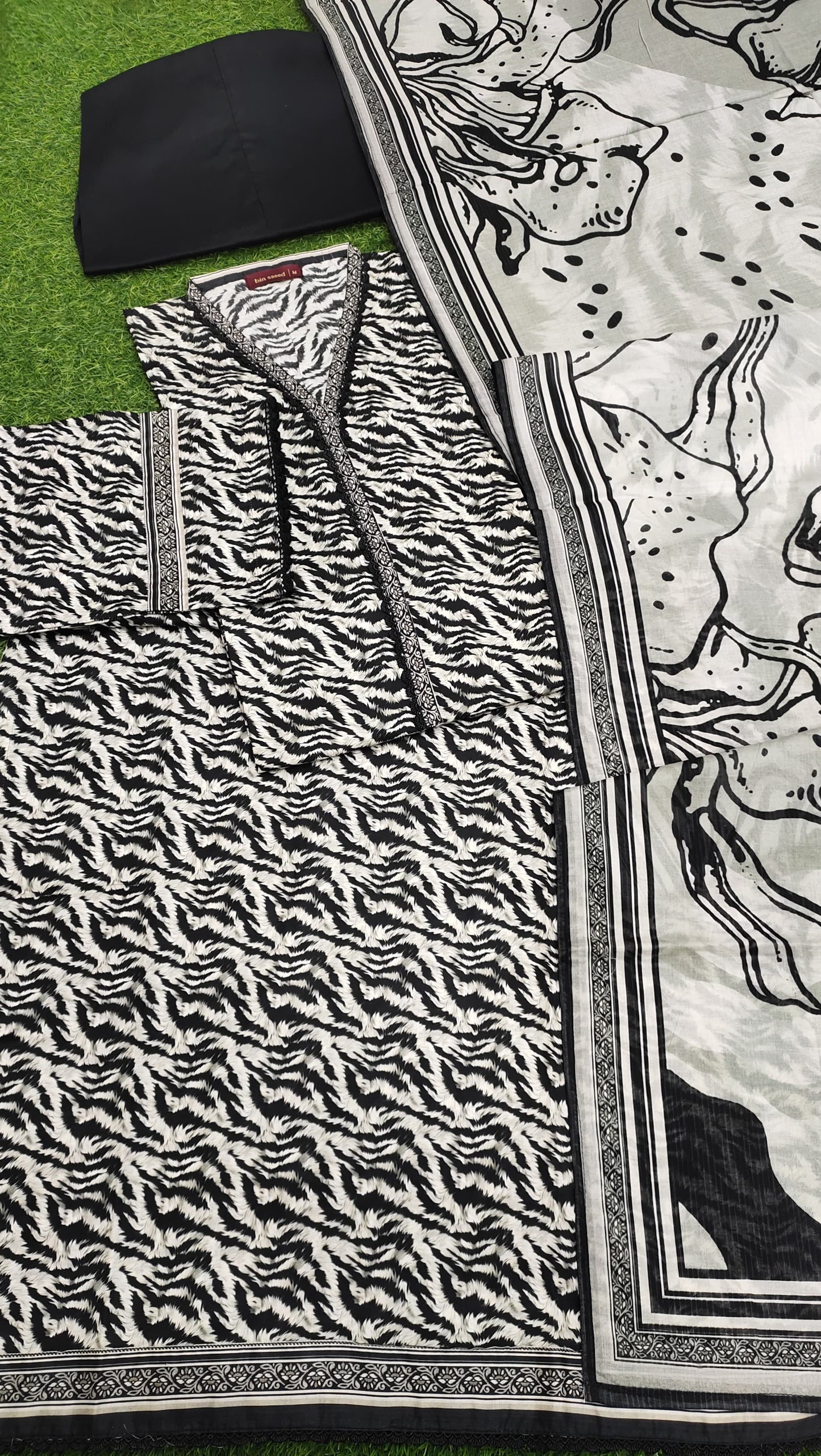 Bin Saeed Digital Printed Lawn 3PC